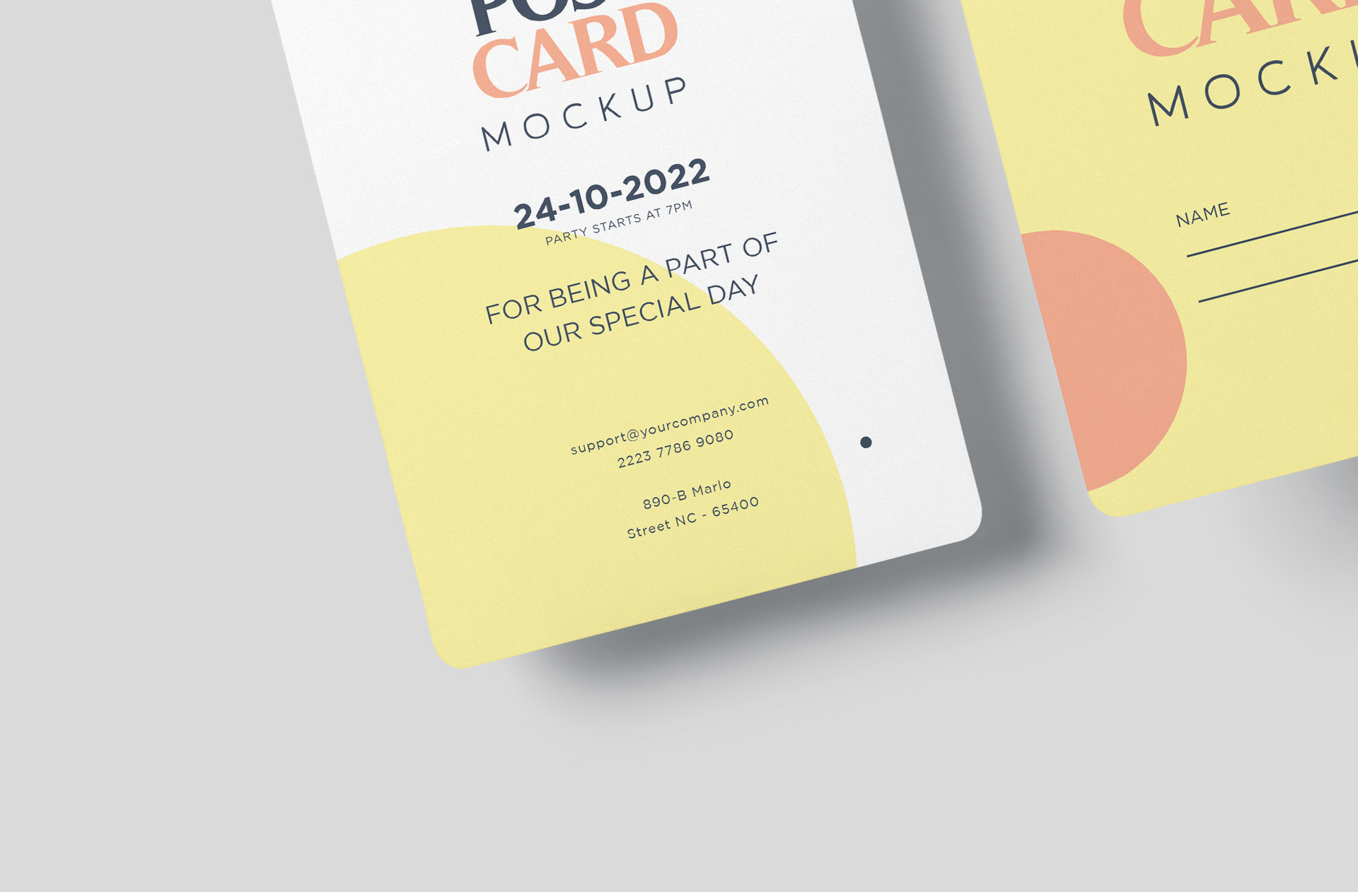 business greeting card mockup