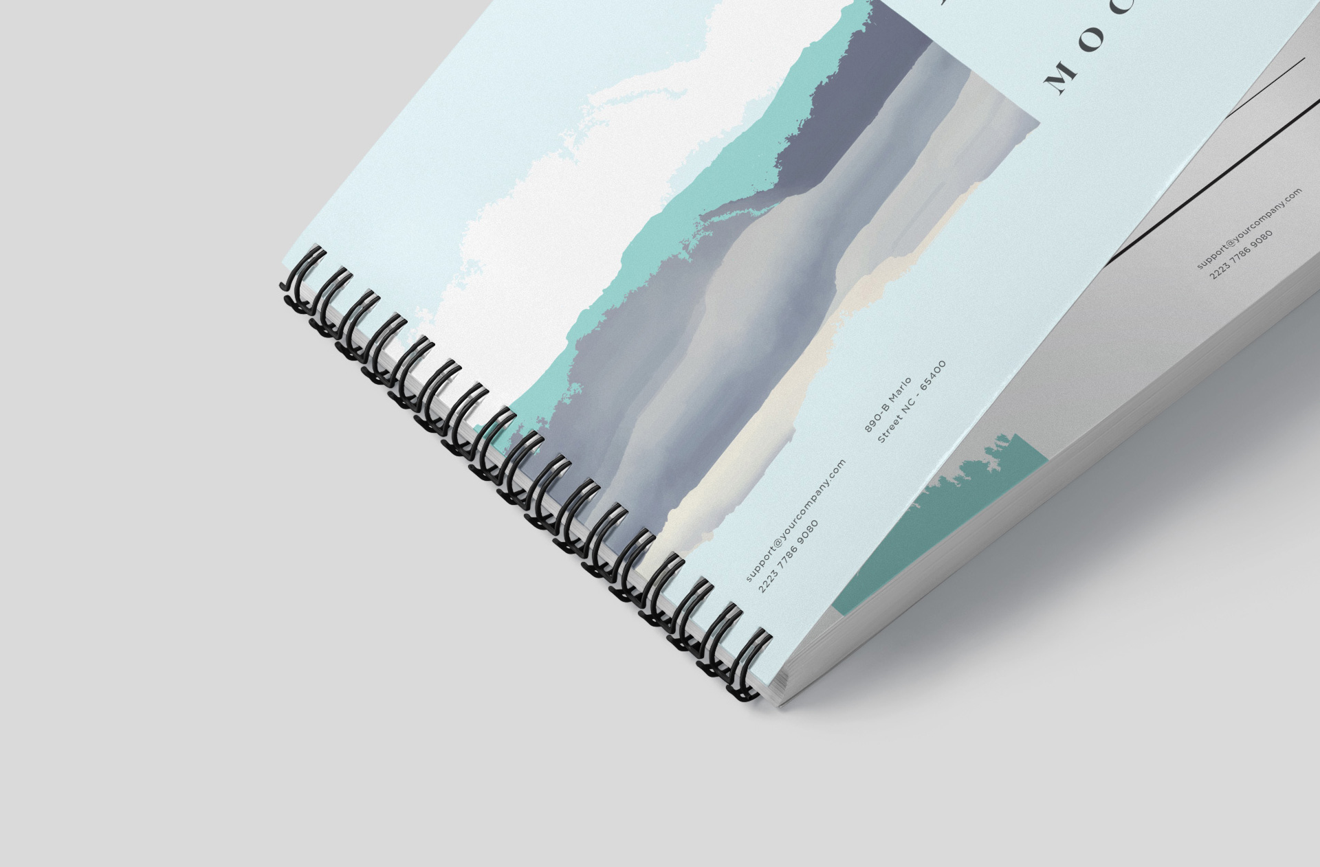 A5 notebook mockup