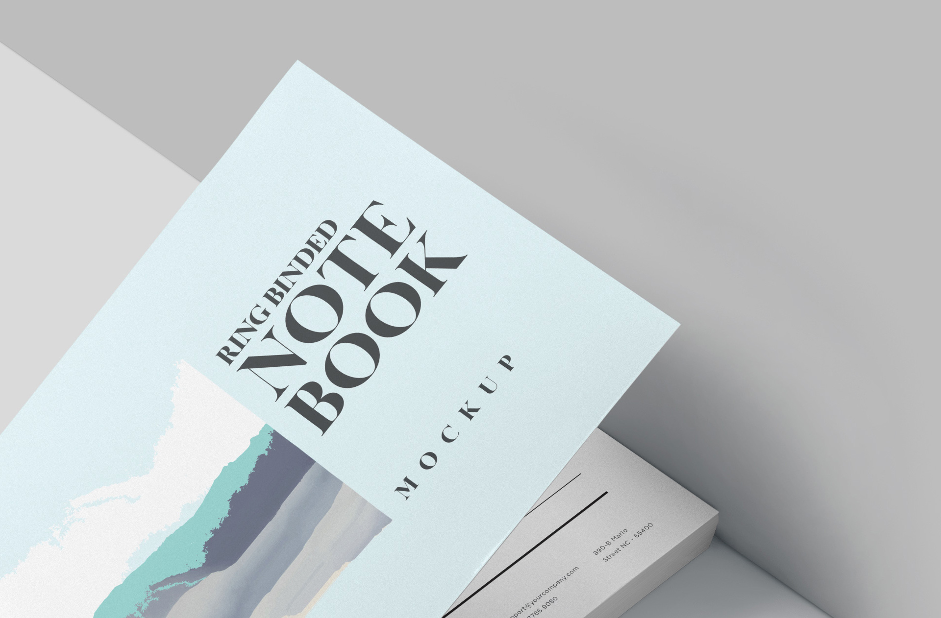 A5 notebook mockup