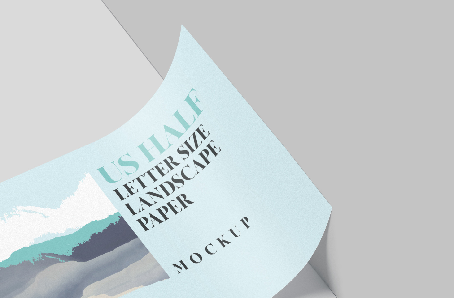 A5 paper mockup