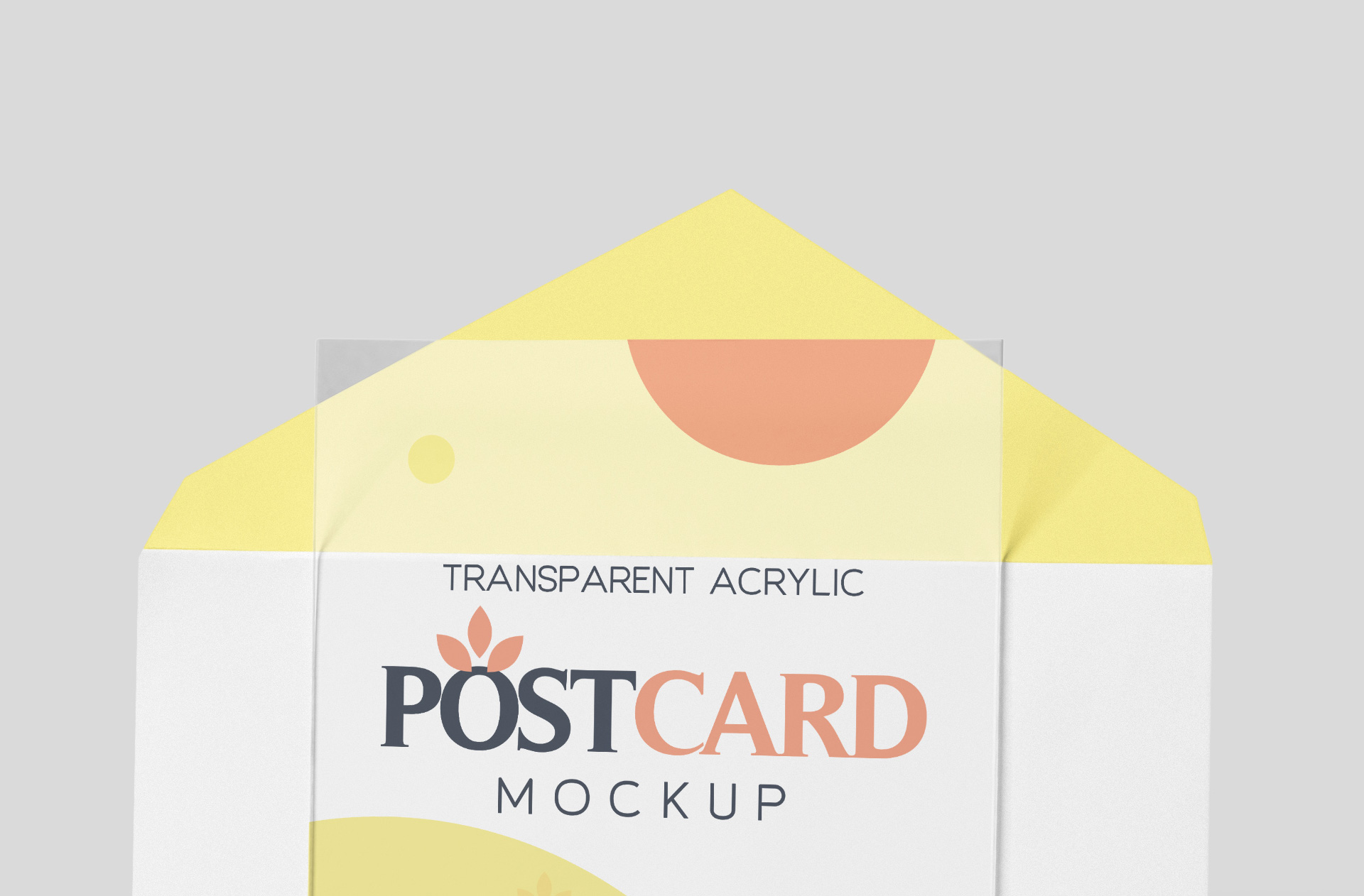 acrylic postcard mock-up