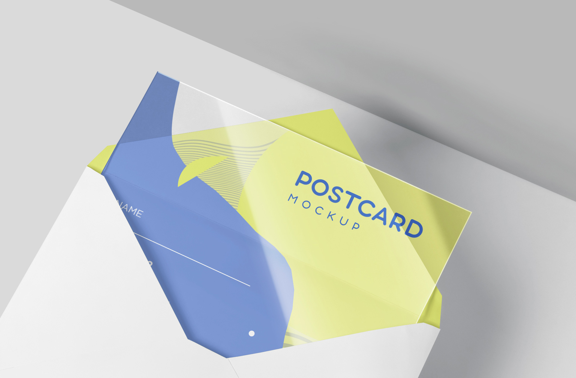 acrylic postcard mock-up