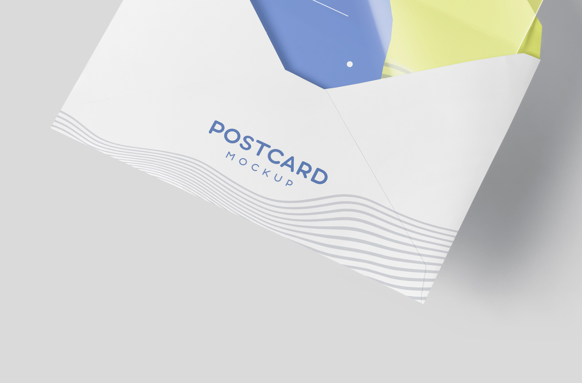acrylic postcard mock-up