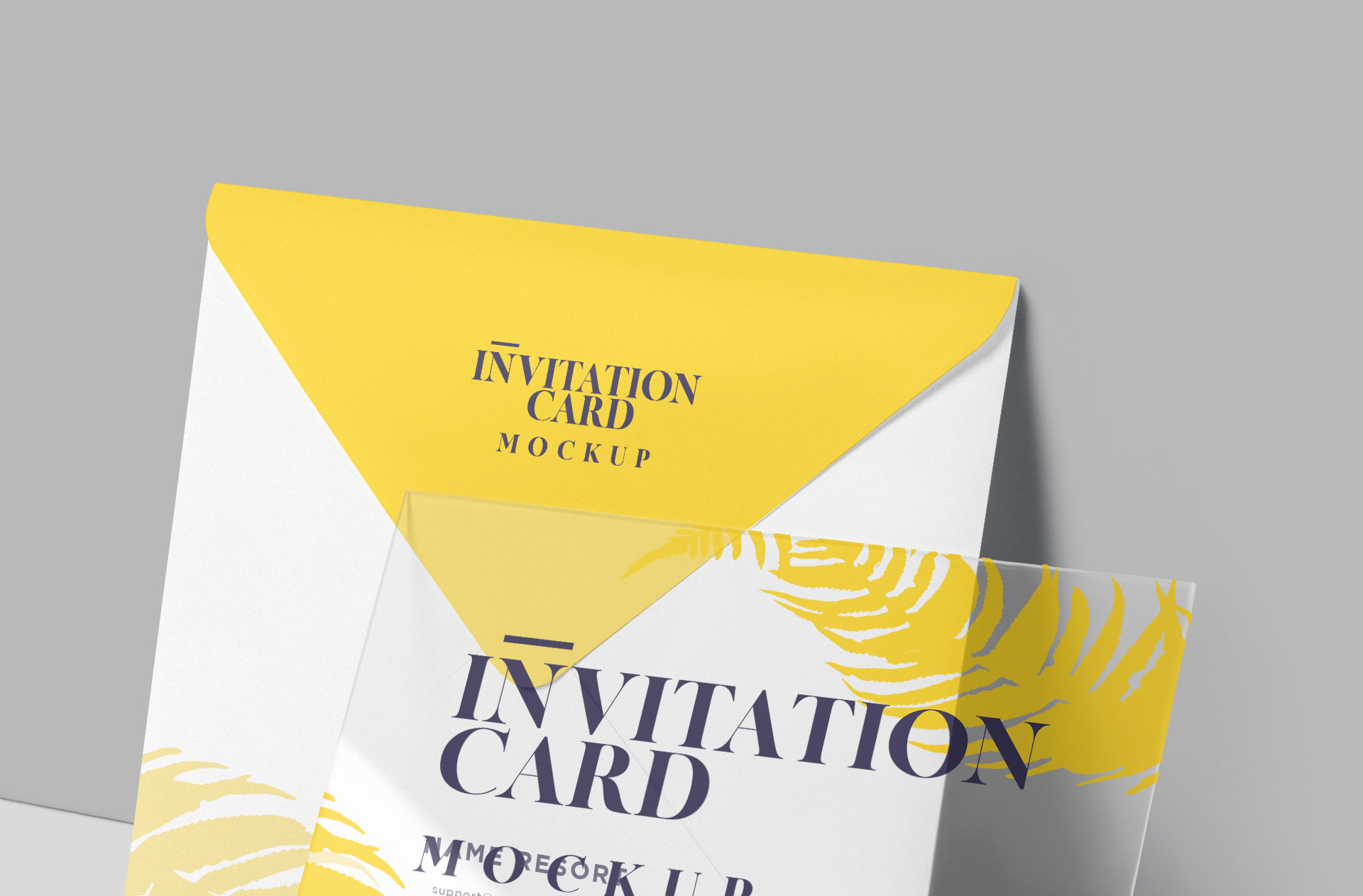 acrylic invitation mock-up