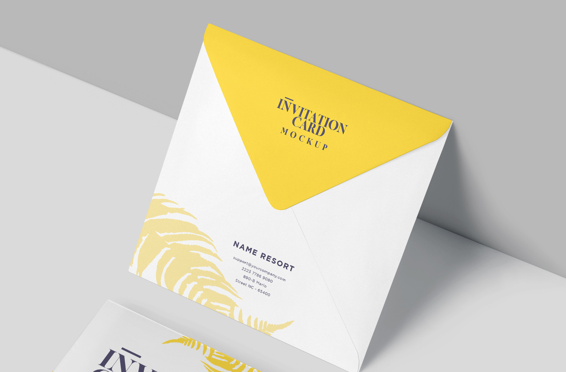 acrylic invitation mock-up