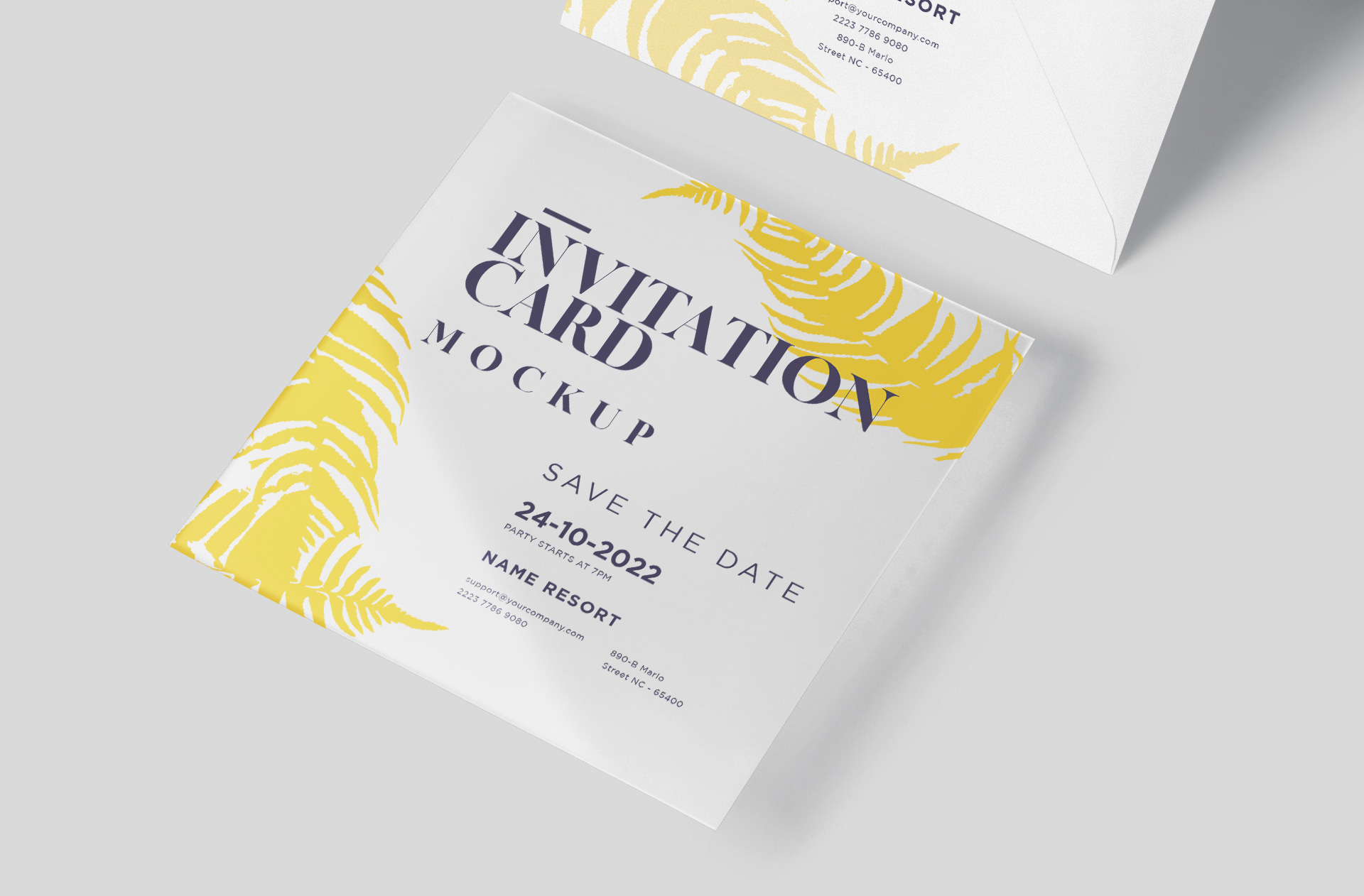 acrylic invitation mock-up