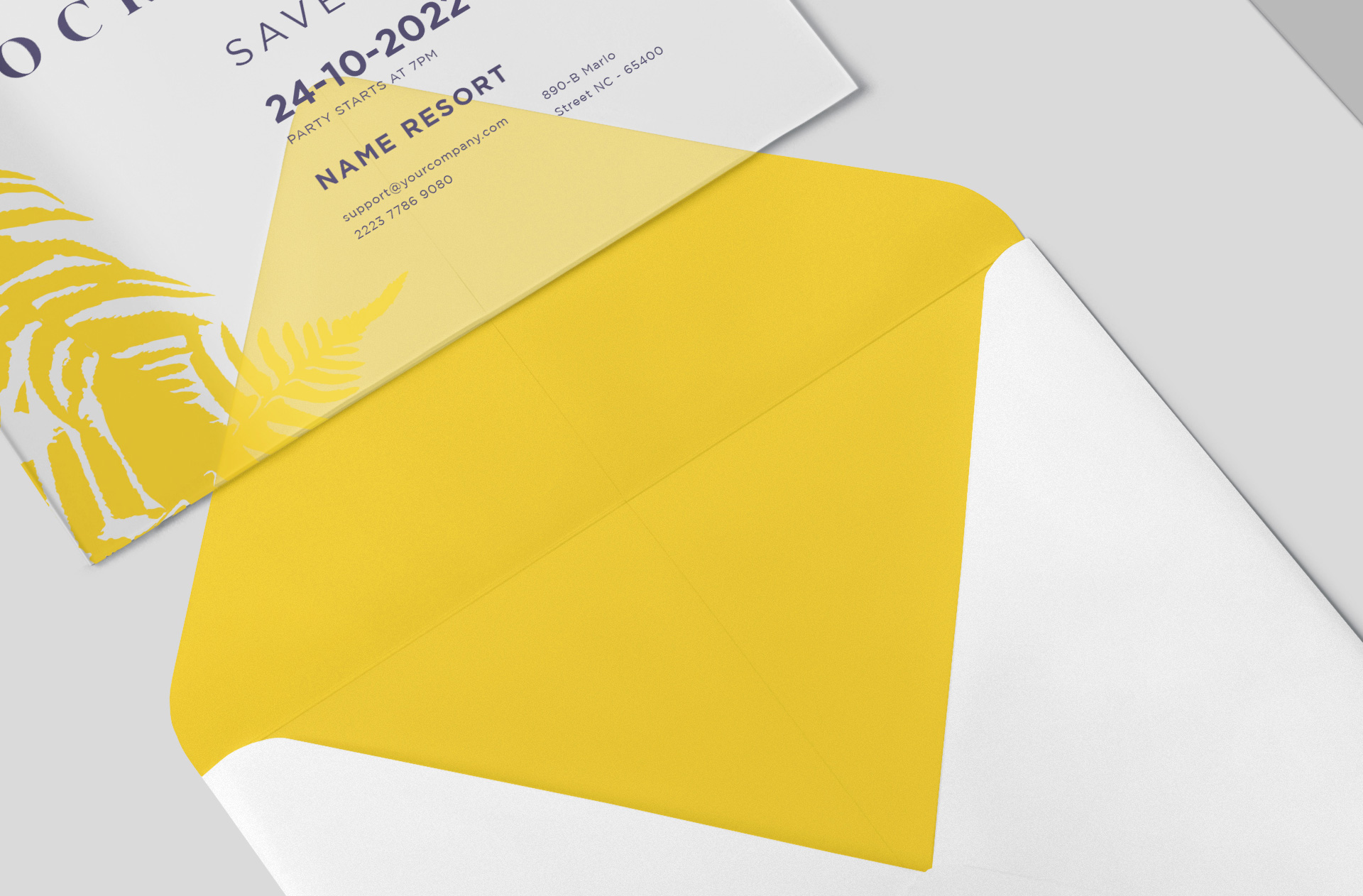 acrylic invitation mock-up