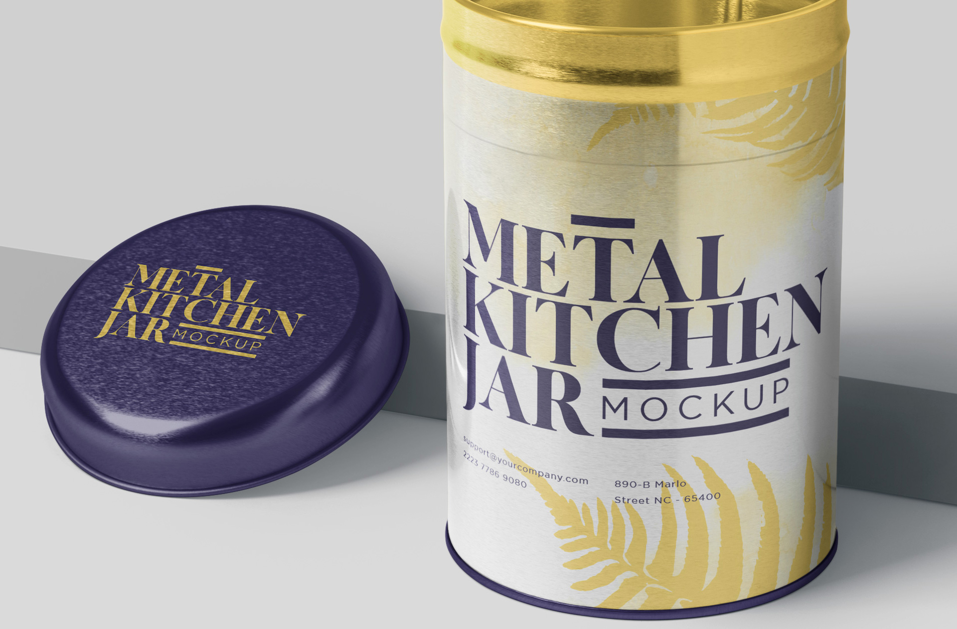 branding tin mockup