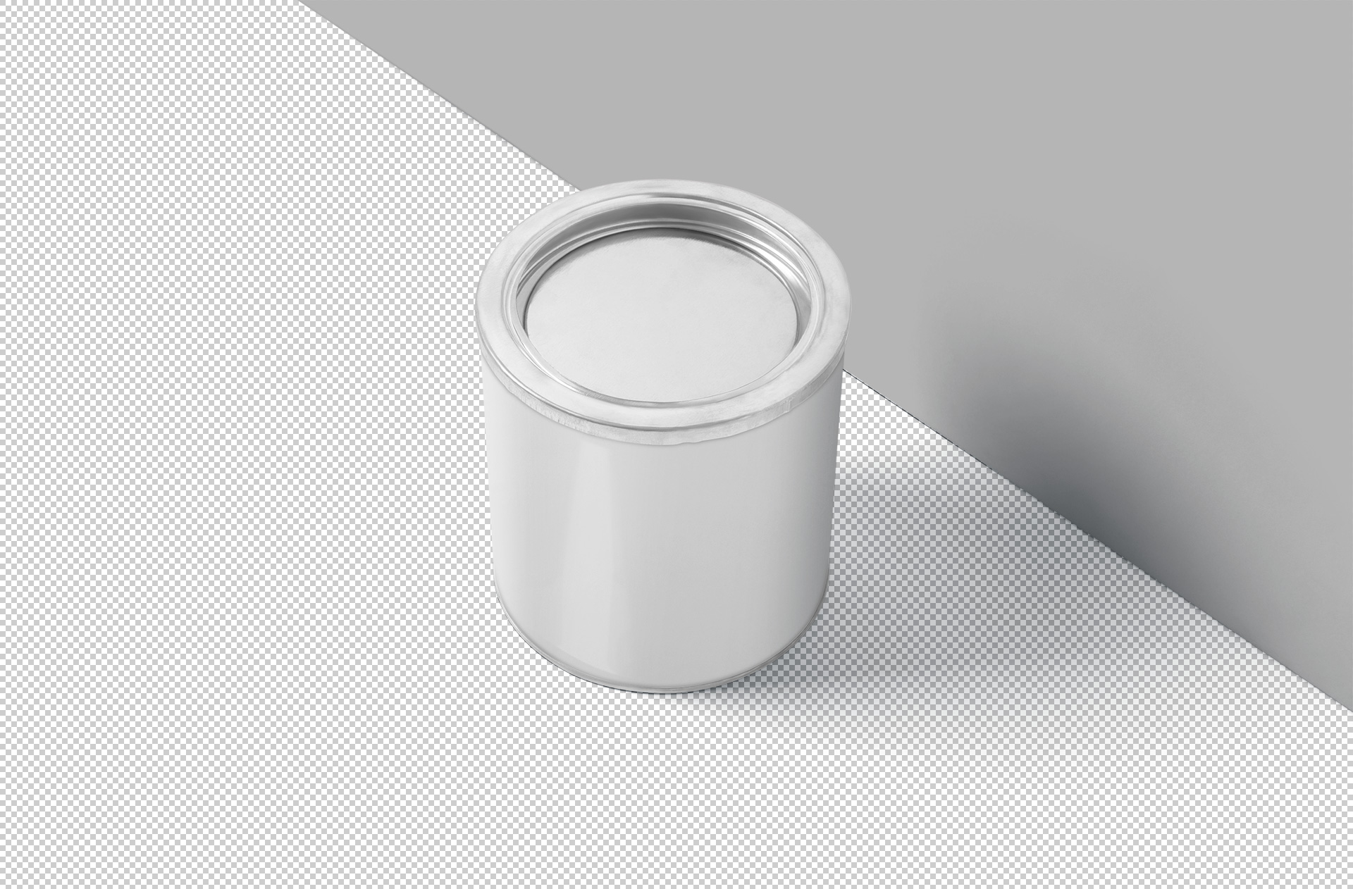 3D tin can mock-up