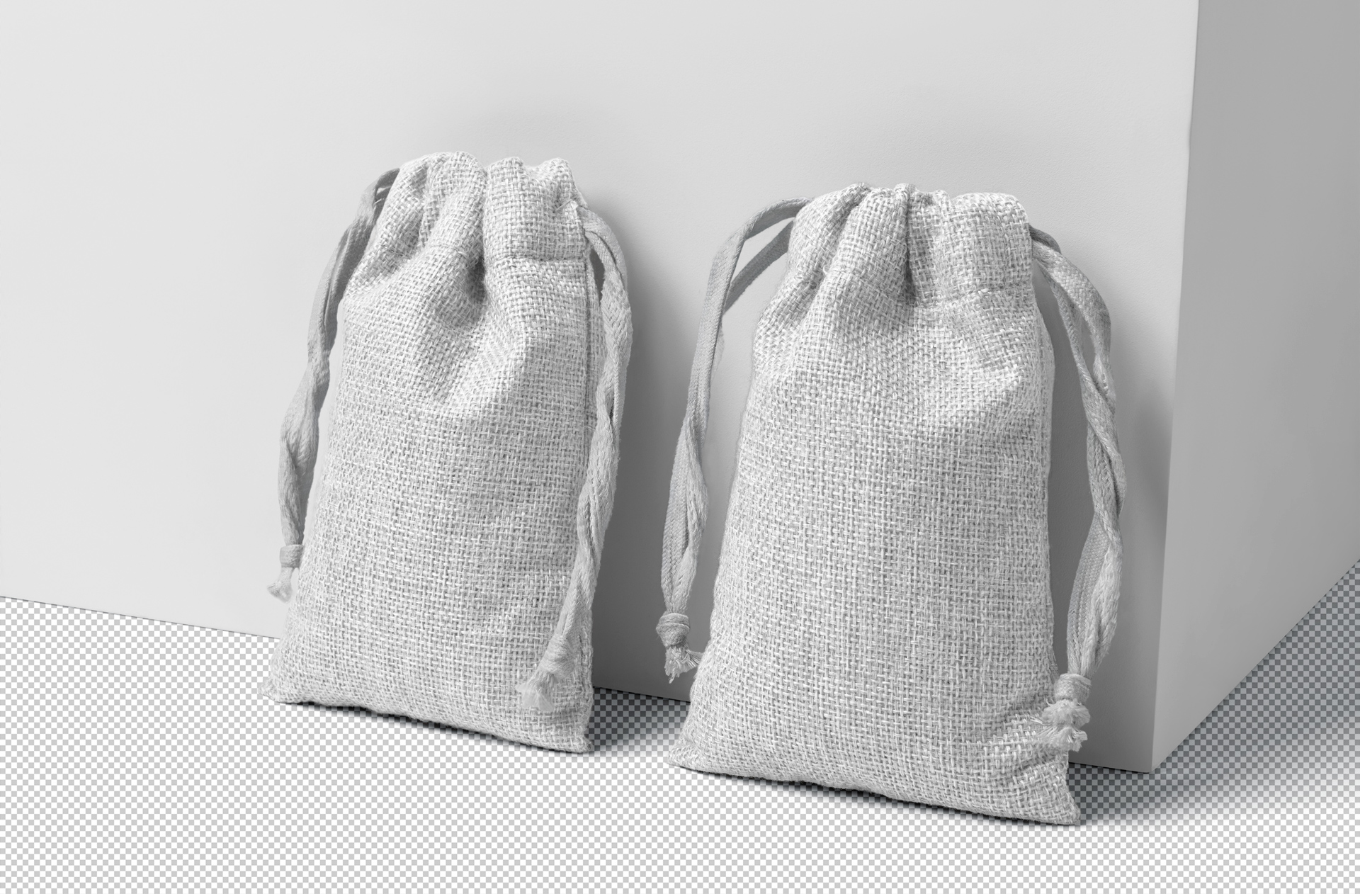drawstring bag mock-up