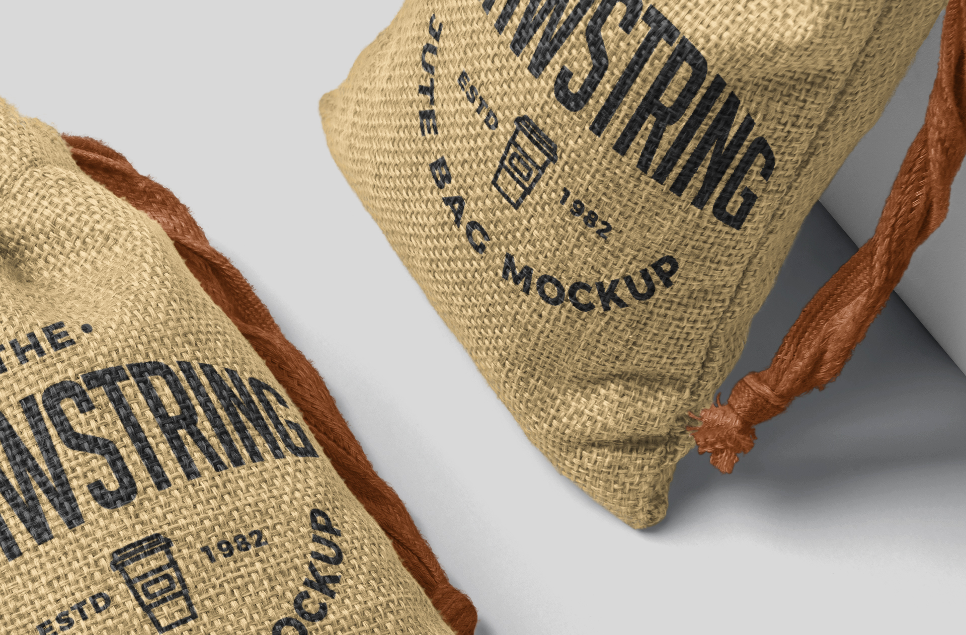 jute bag mock-up