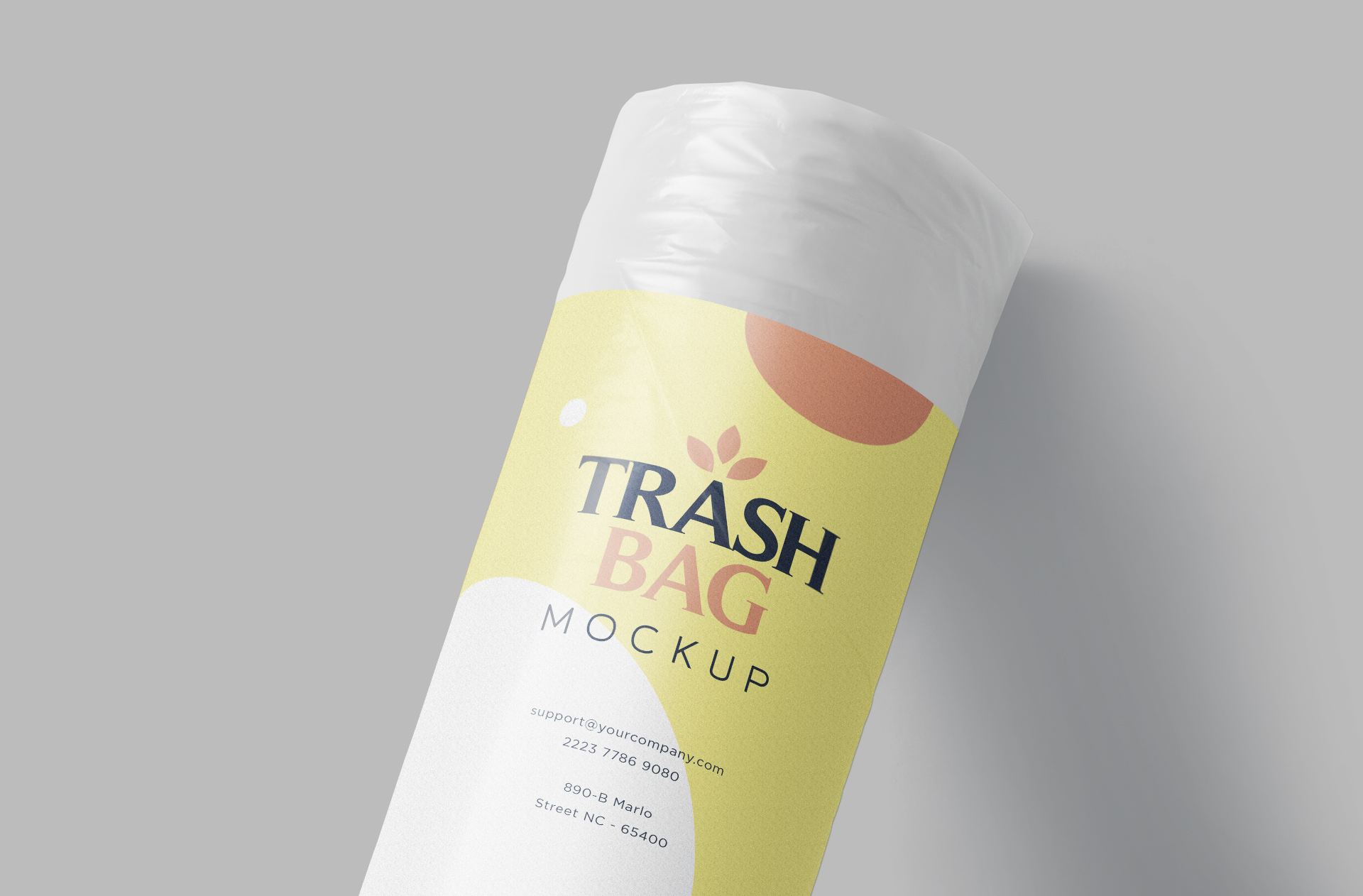customizable product label PSD