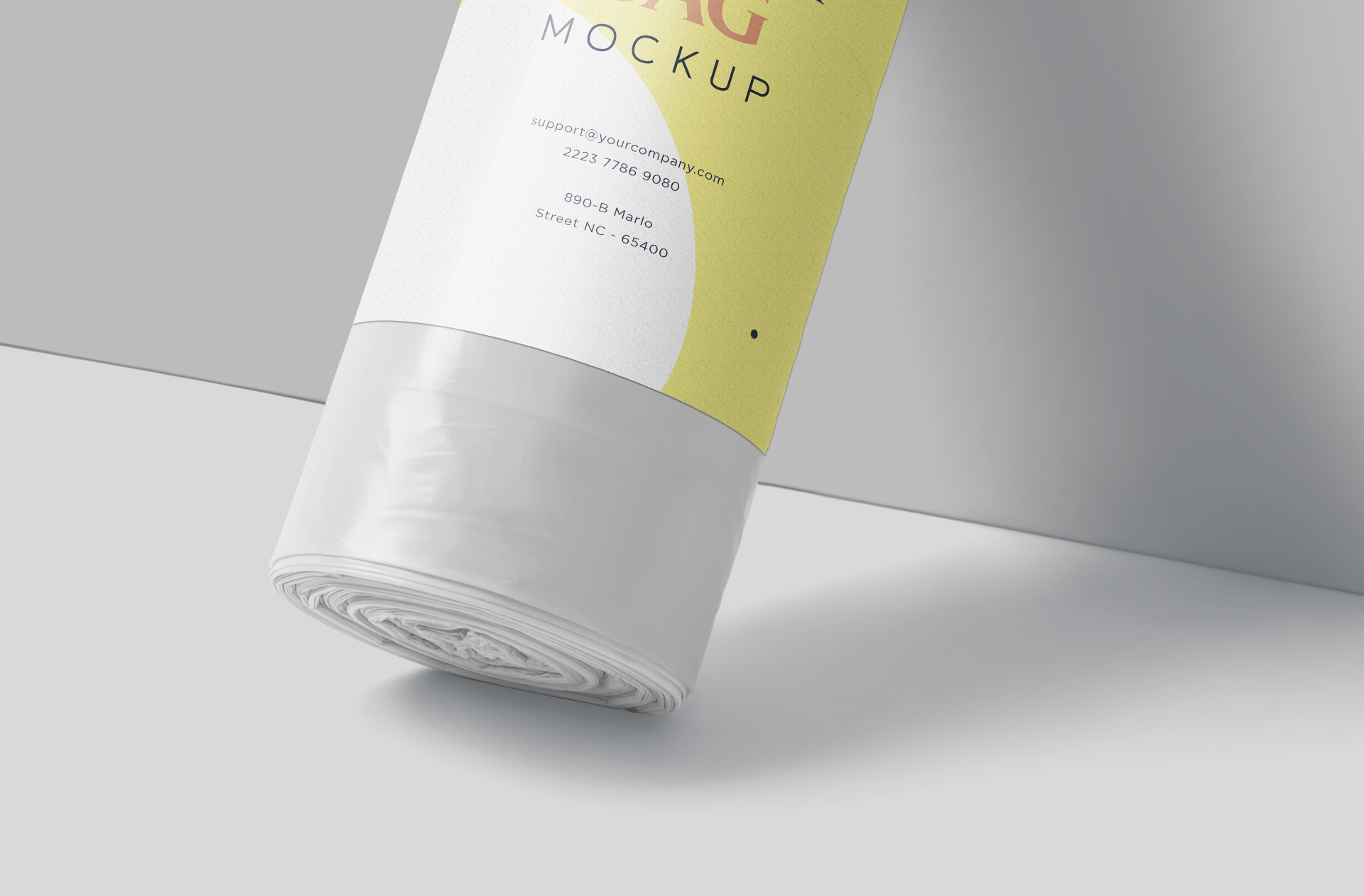 customizable product label PSD