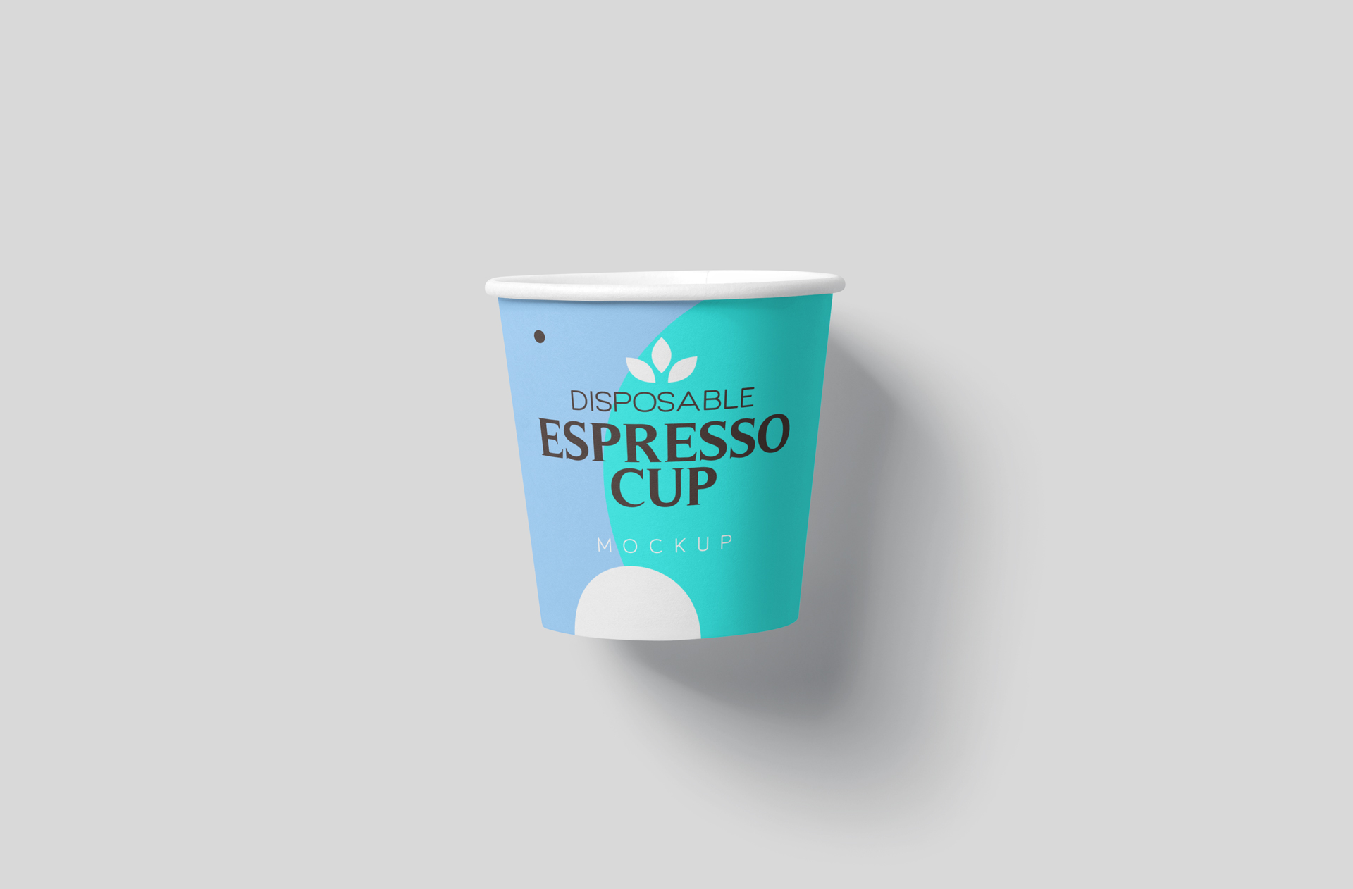 Paper Espresso Cup Mockup for Cafe Branding