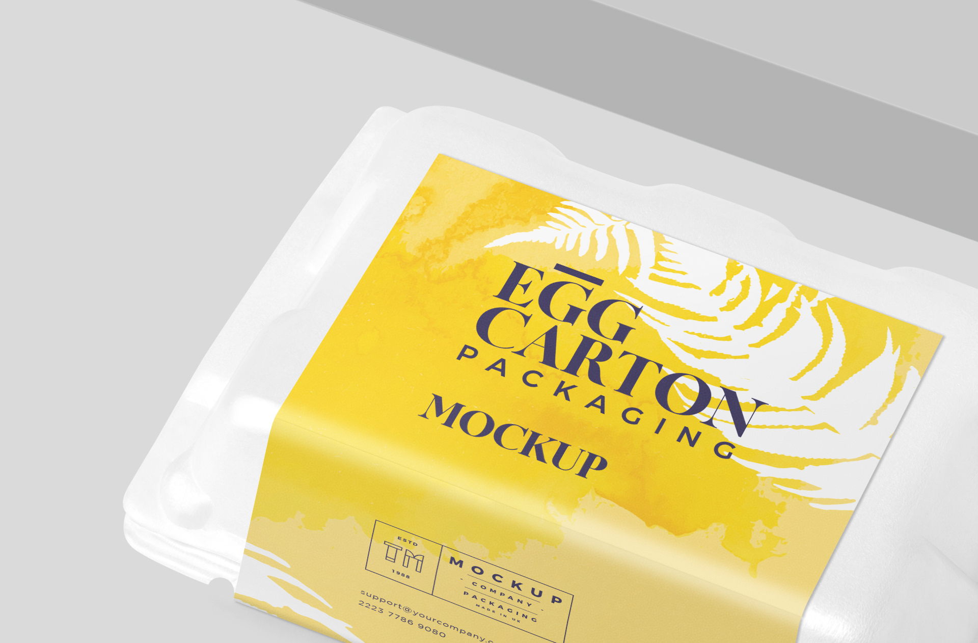 customizable egg carton mock-up
