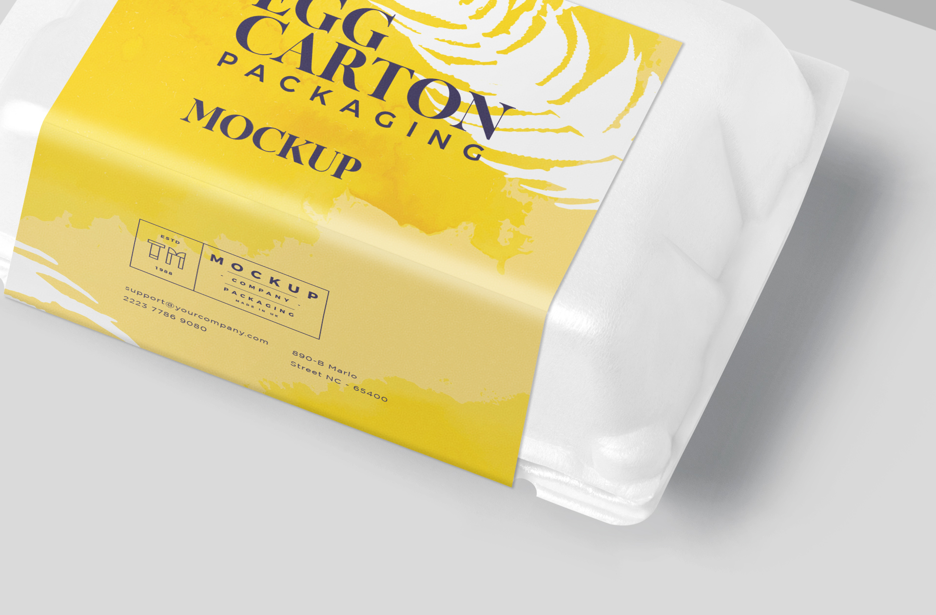 customizable egg carton mock-up
