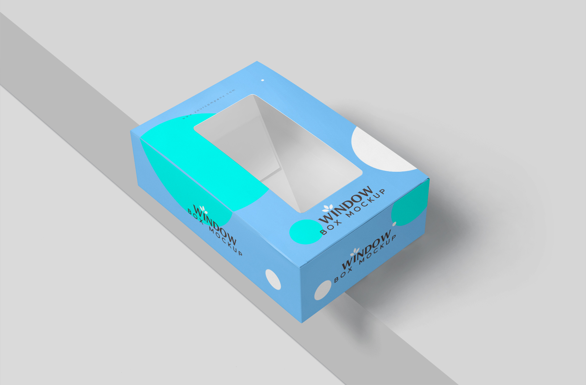 Clear Window Box Mockup for Retail Packaging
