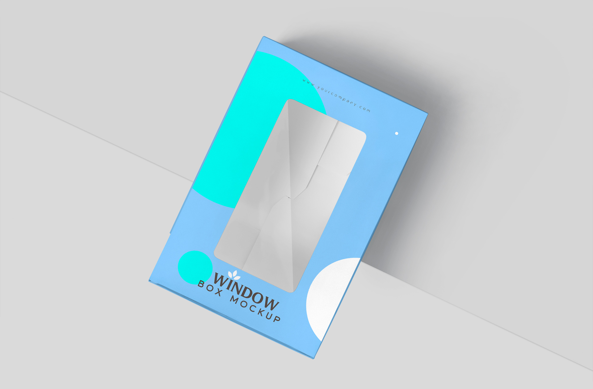 Customizable Window Packaging Box Mockup