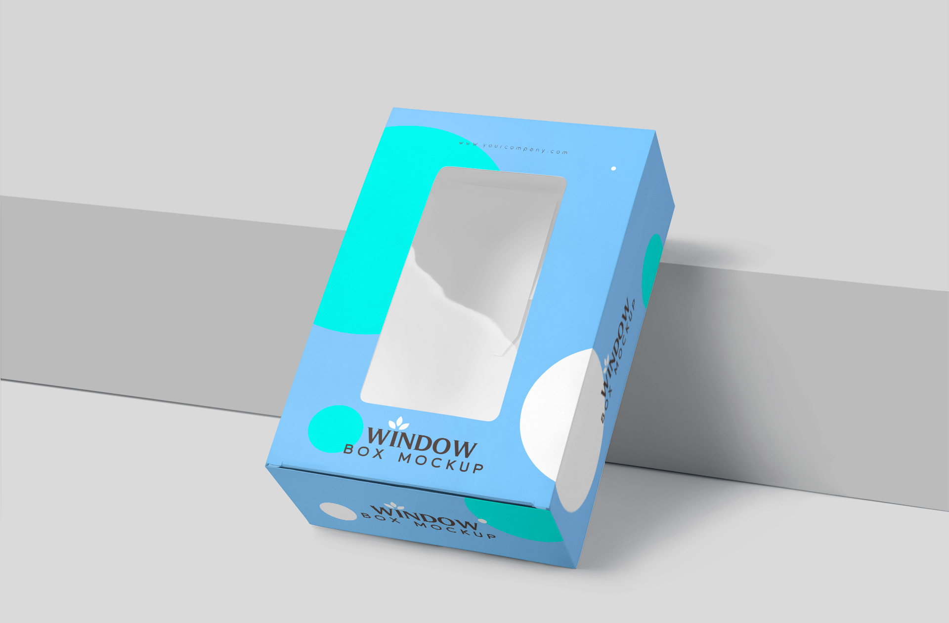 Retail Display Window Box Mockup PSD