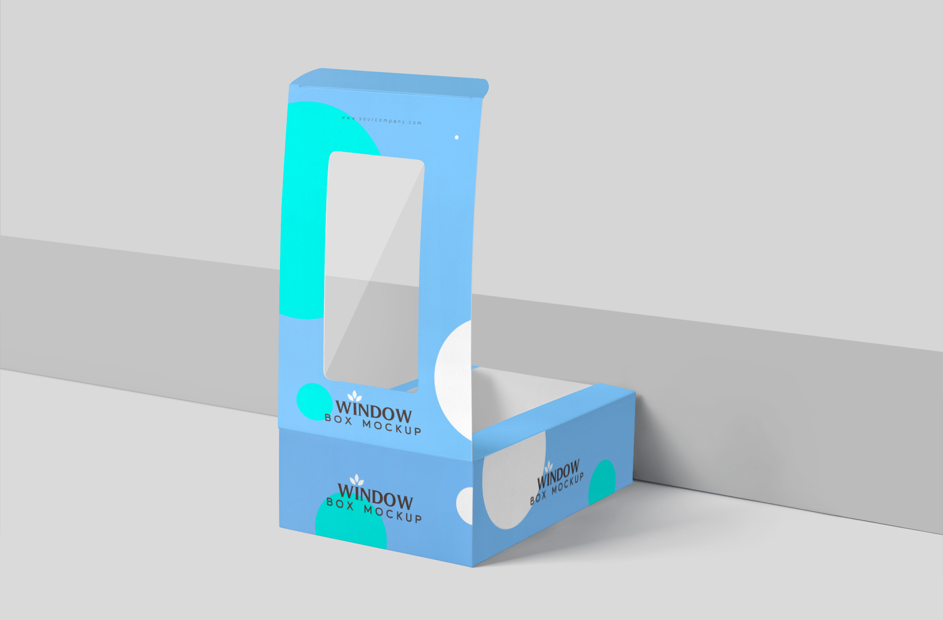 Premium Window Box Mockup for Product Branding