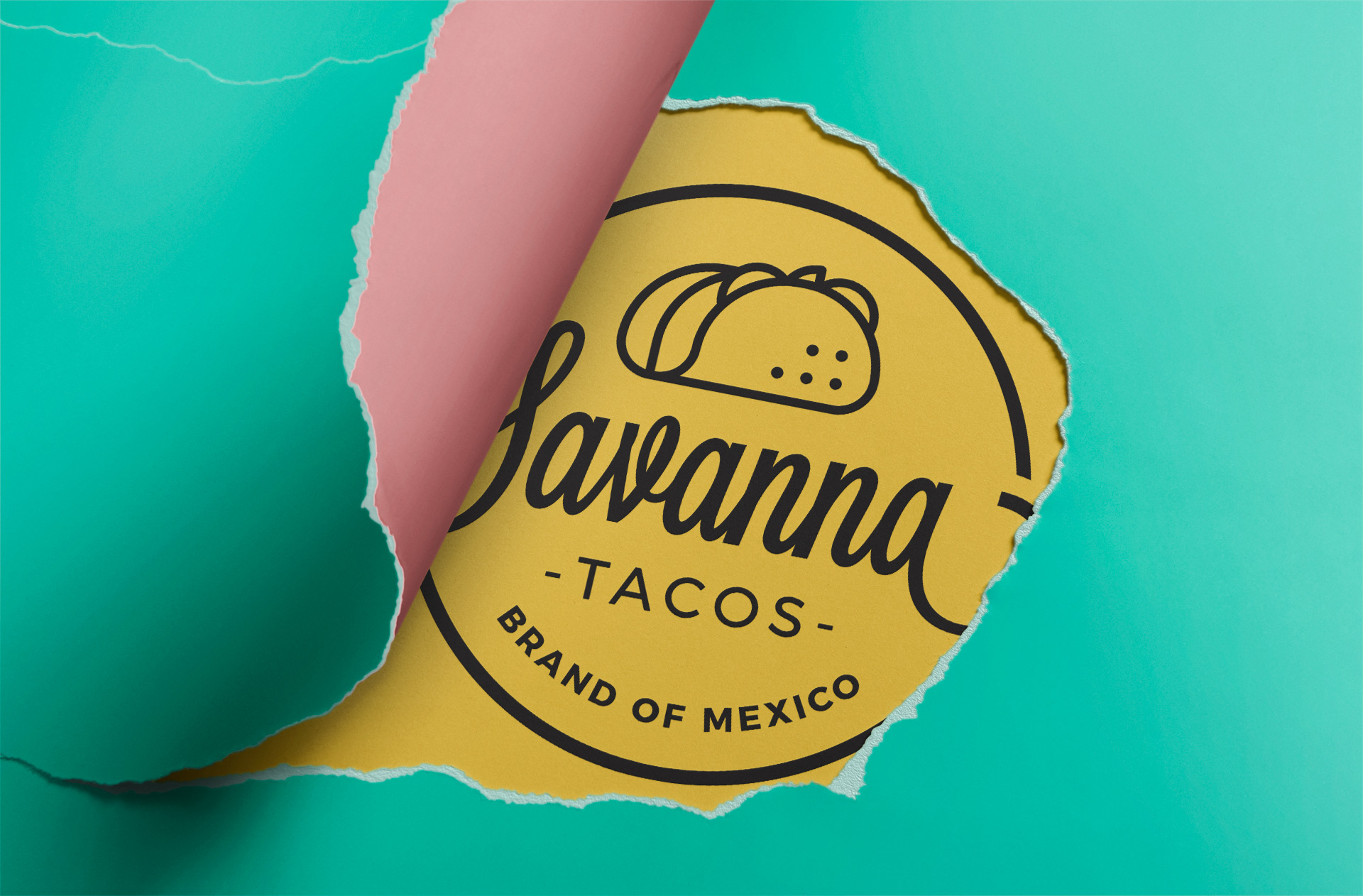 Torn Paper Reveal Logo Mockup for Branding