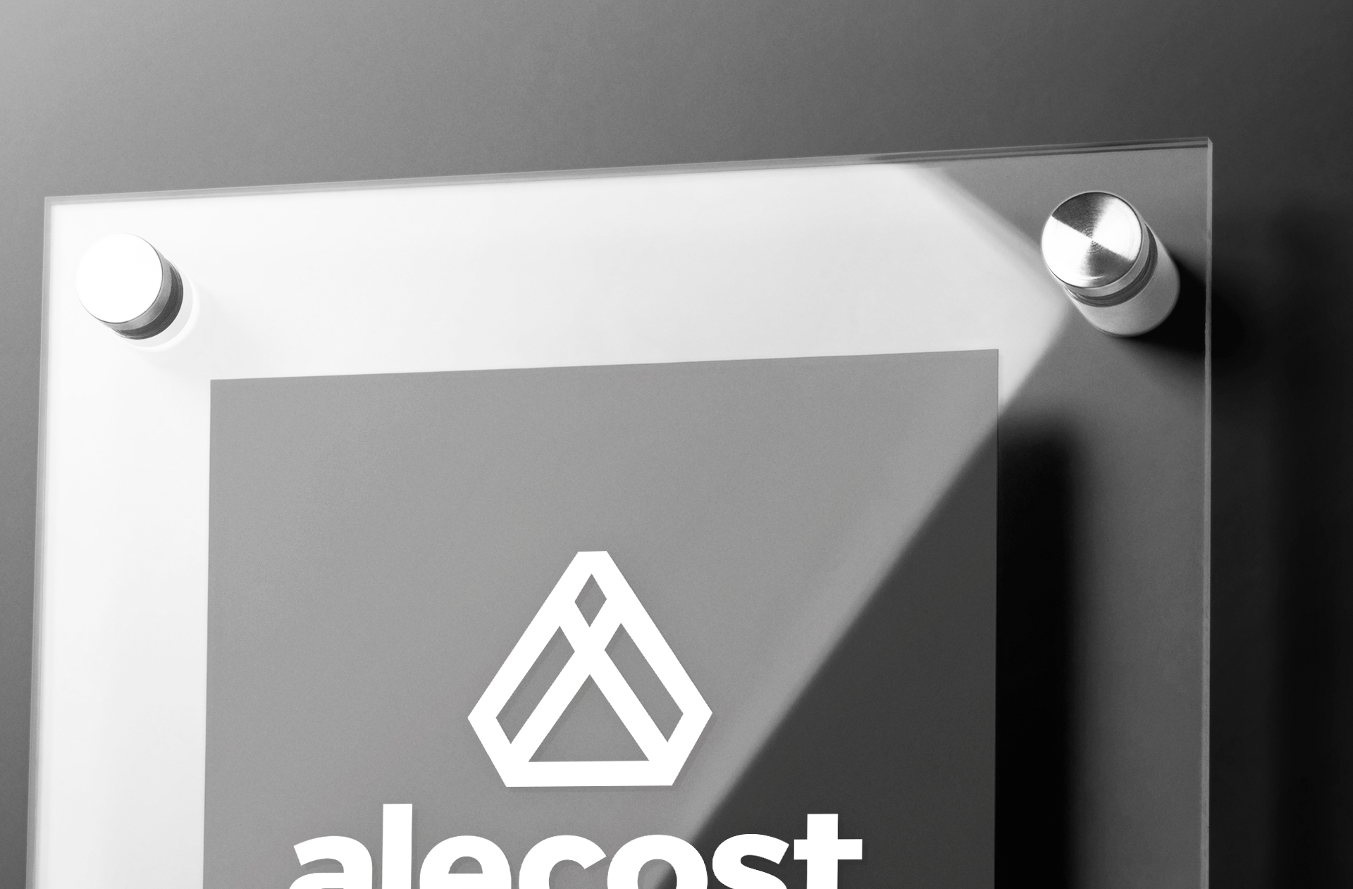 acrylic logo mockup