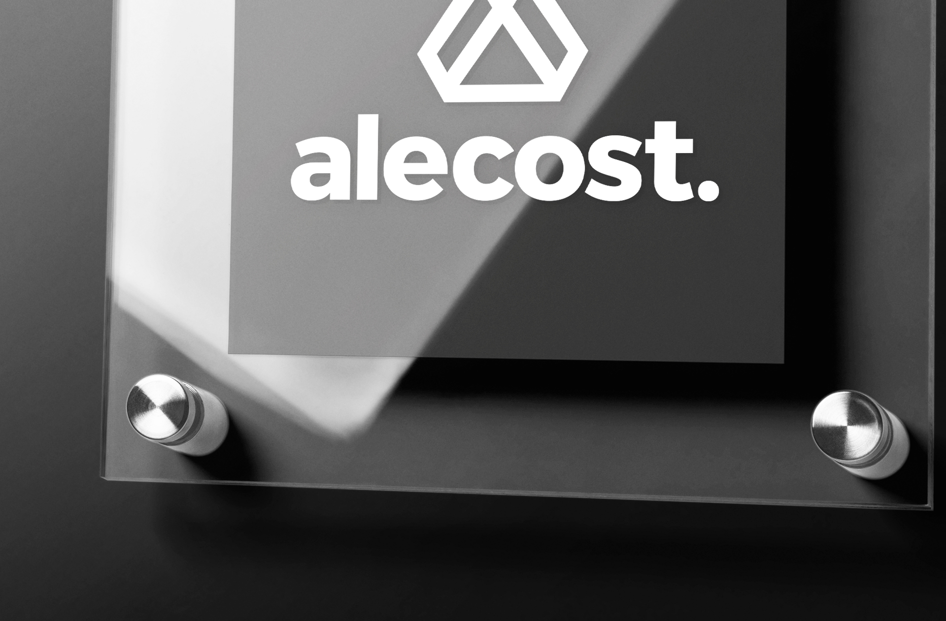 acrylic logo mockup