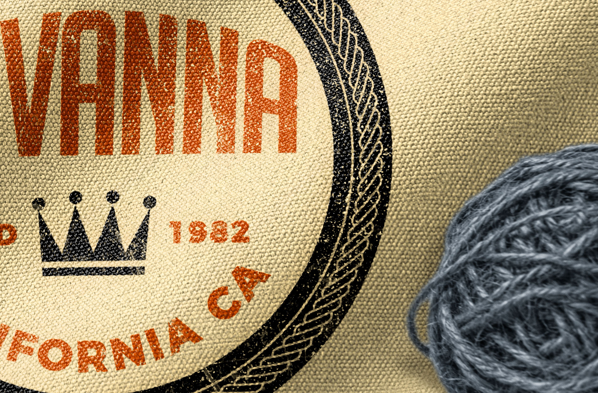 custom textile logo mockup