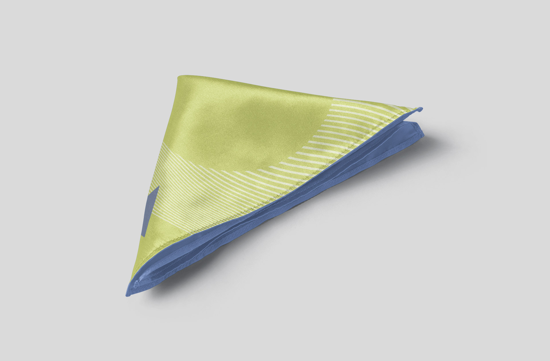 Folded Pocket Square Fabric Mockup for Branding