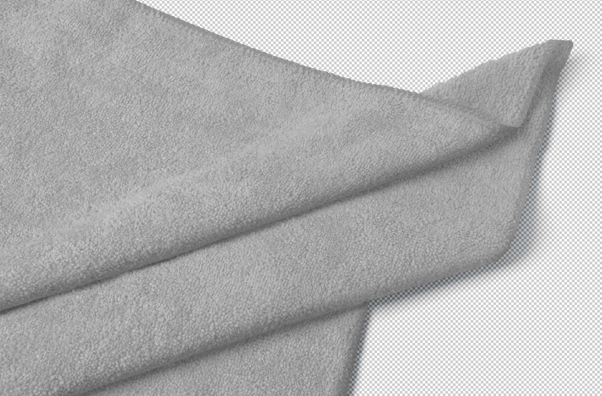 close-up towel mockup