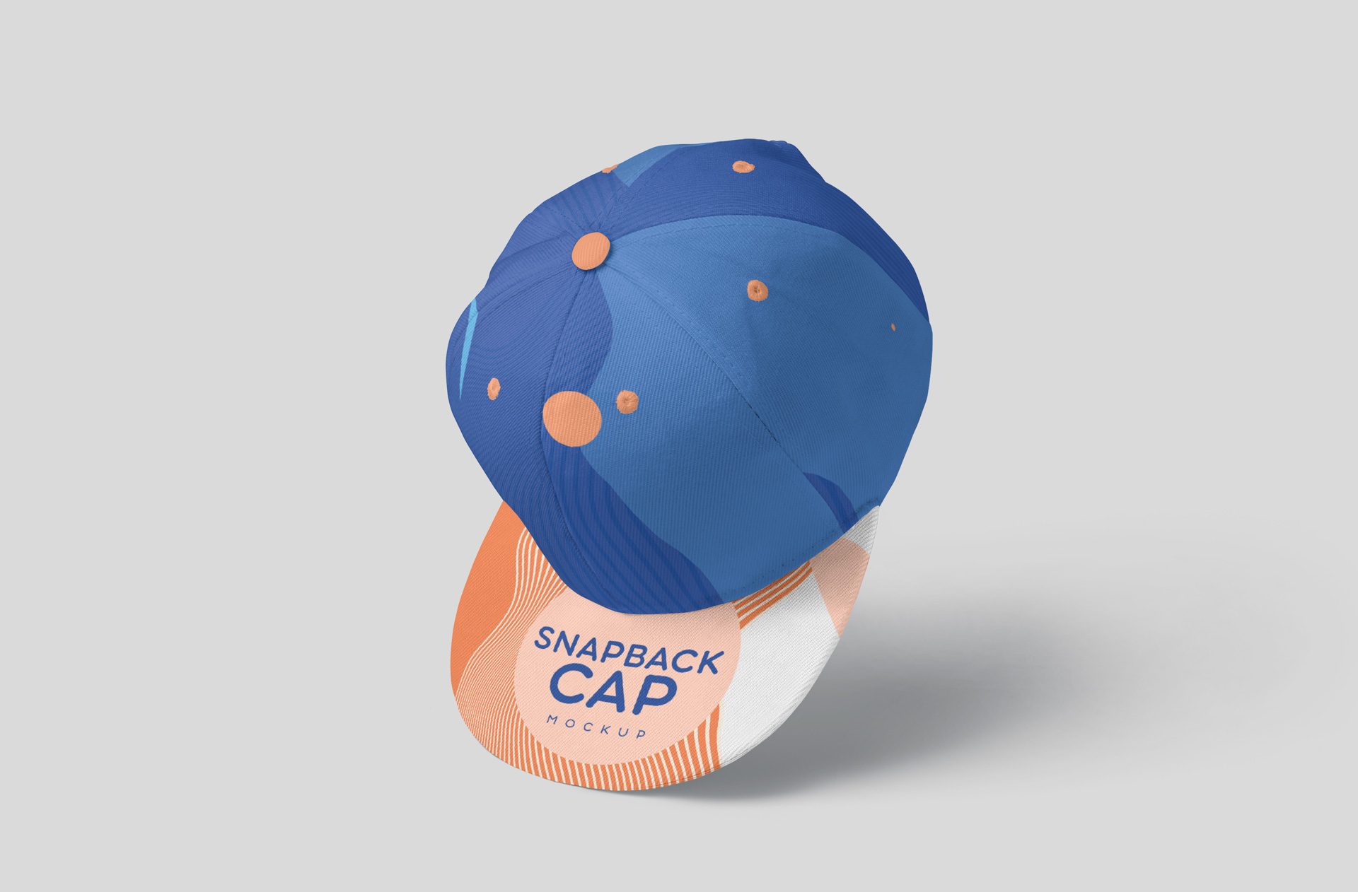 Floating Snapback Cap Mockup for Streetwear & Branding