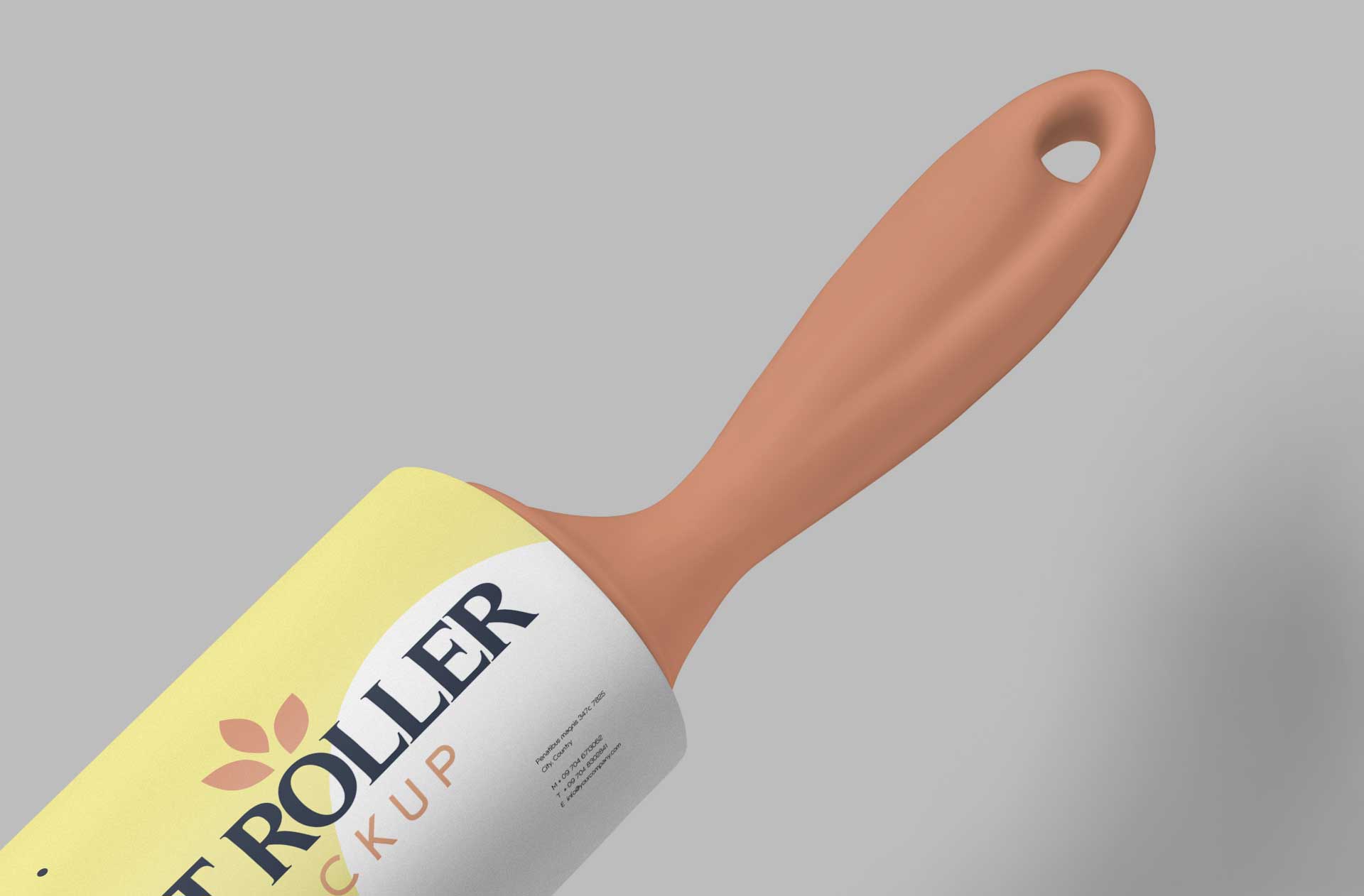 Realistic Lint Roller Mockup for Branding