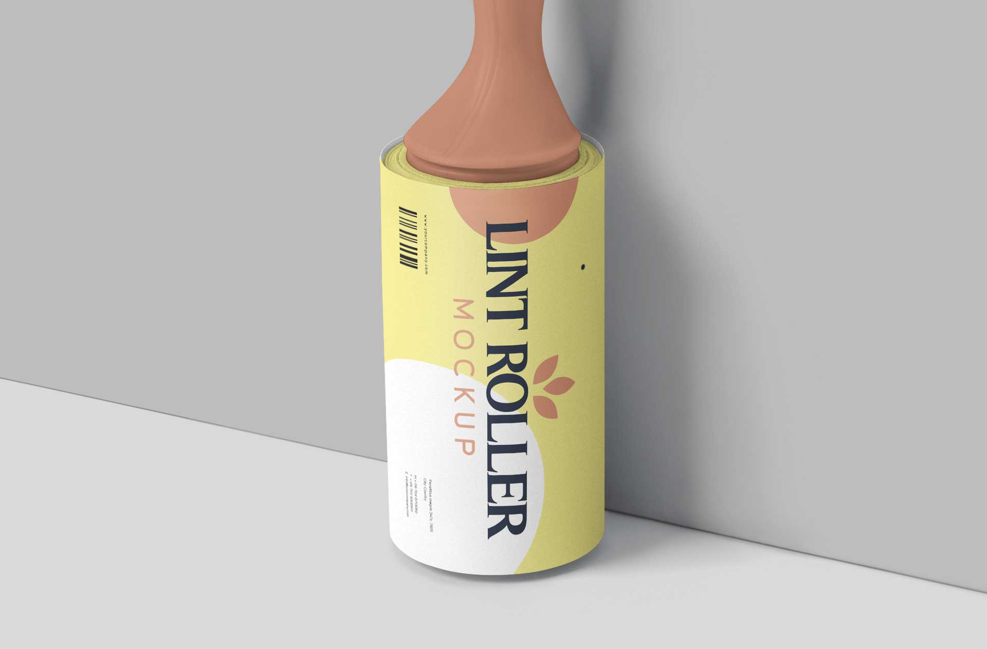 Customizable Lint Roller Packaging Mockup