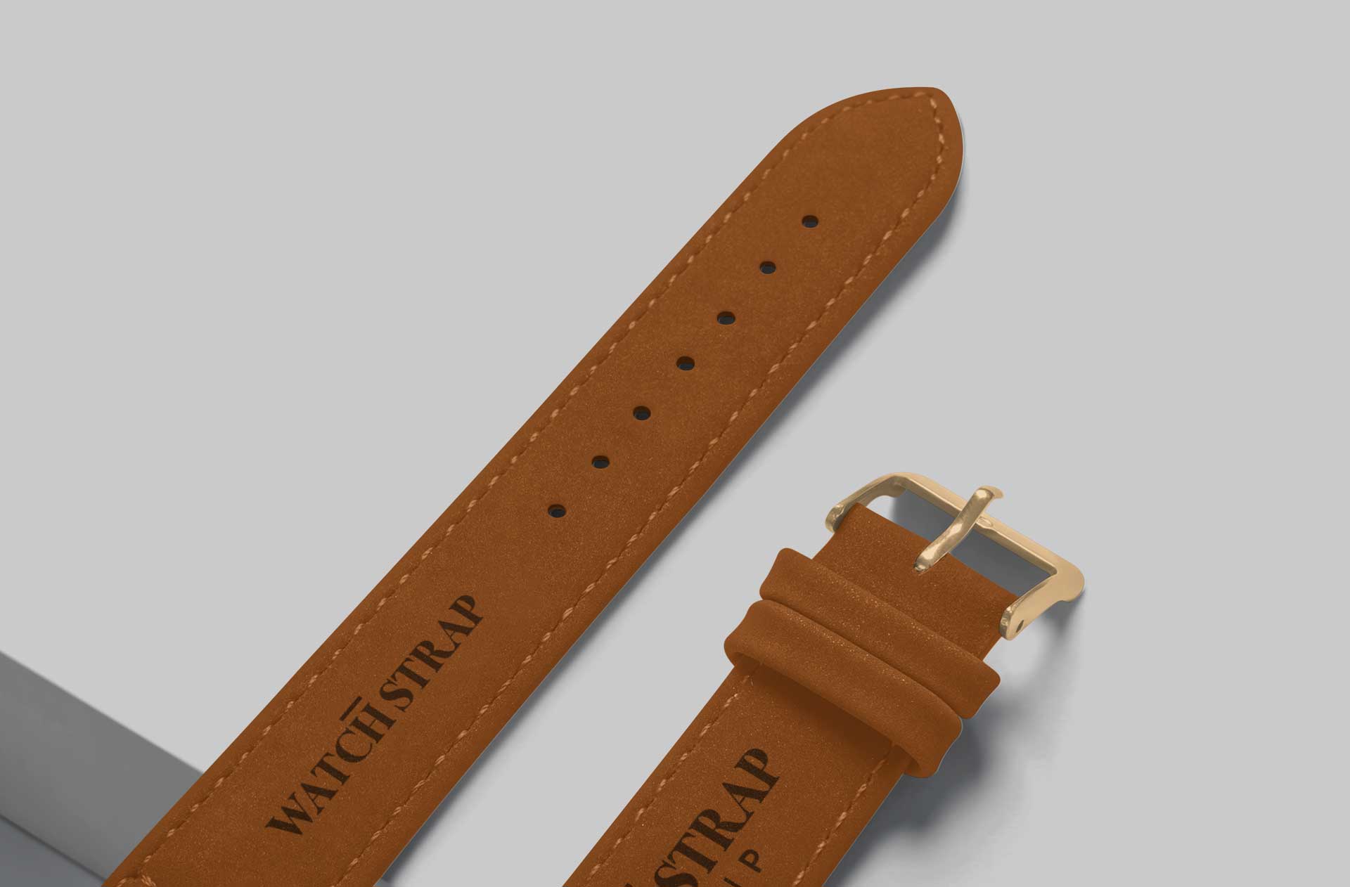 Realistic Leather Watch Strap Mockup for Branding