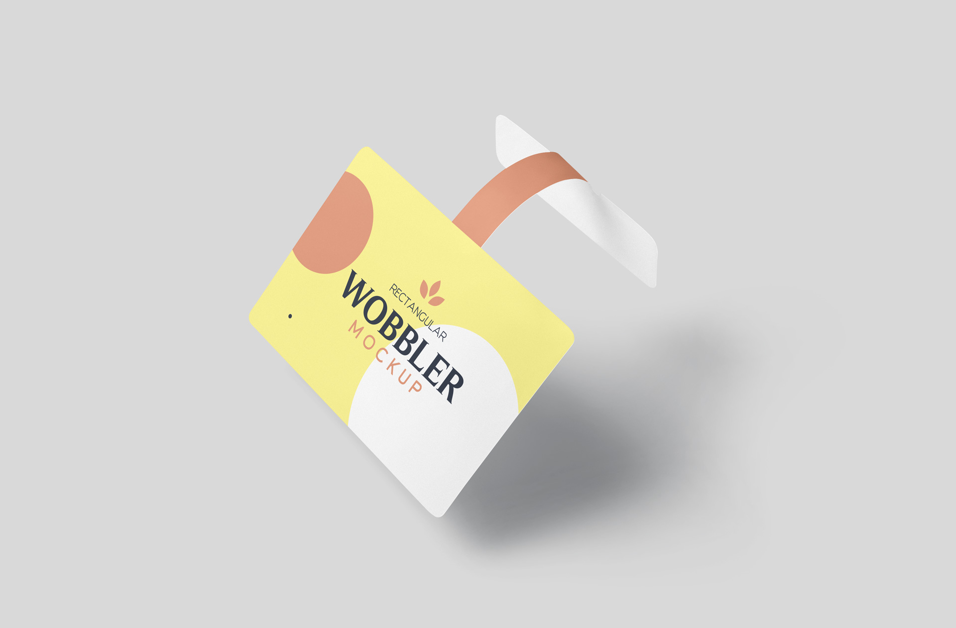 Realistic Shelf Wobbler Mockup for Branding