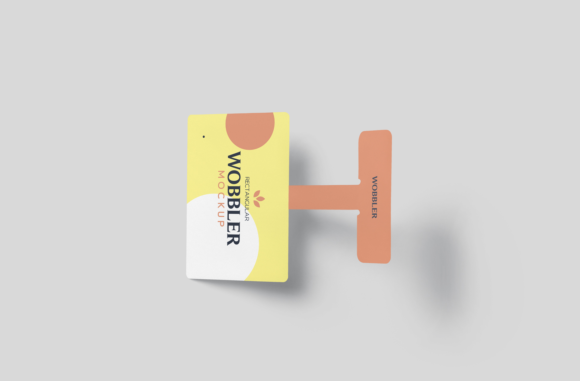 Customizable POS Wobbler Mockup for Retail