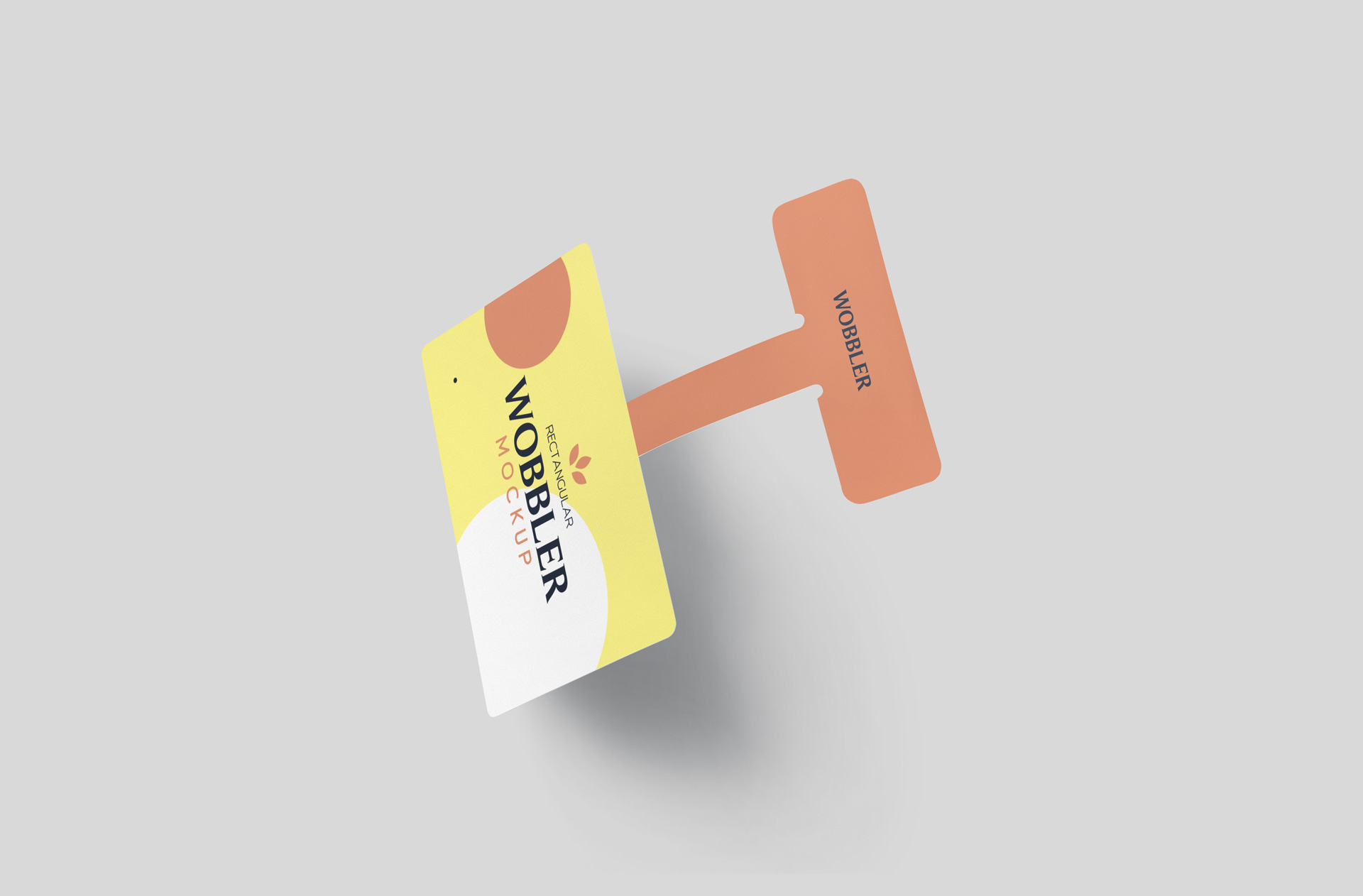 High-Quality Hanging Shelf Wobbler Mockup