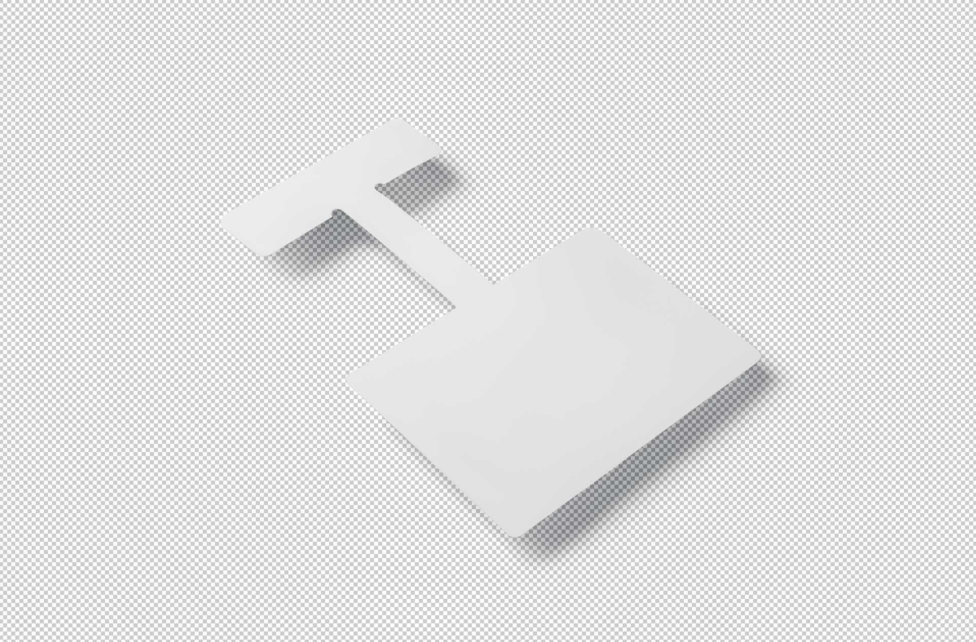 Editable Promotional Wobbler Mockup for Marketing
