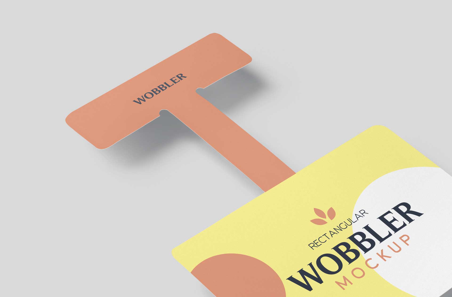 Editable Promotional Wobbler Mockup for Marketing