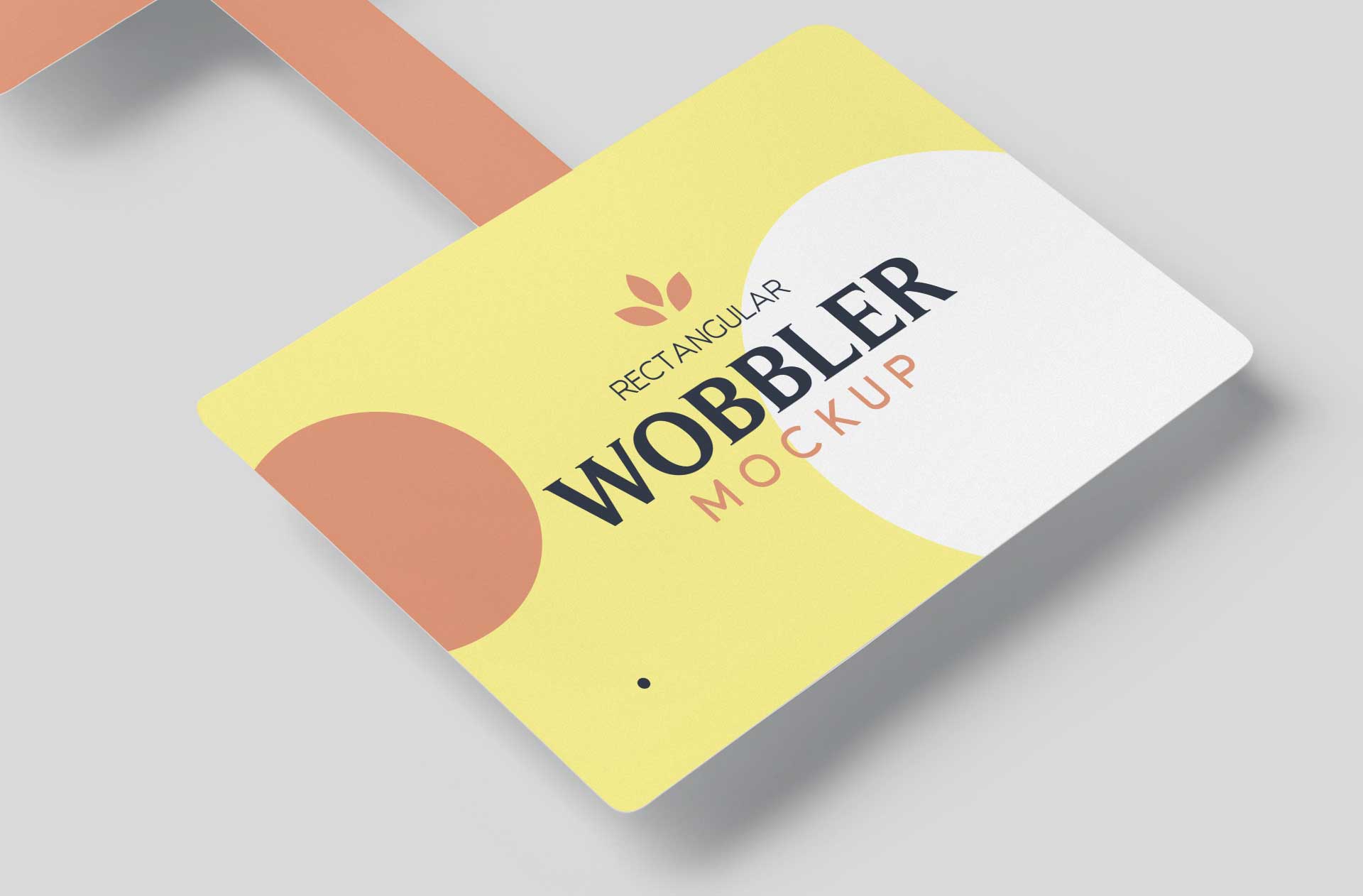 Editable Promotional Wobbler Mockup for Marketing