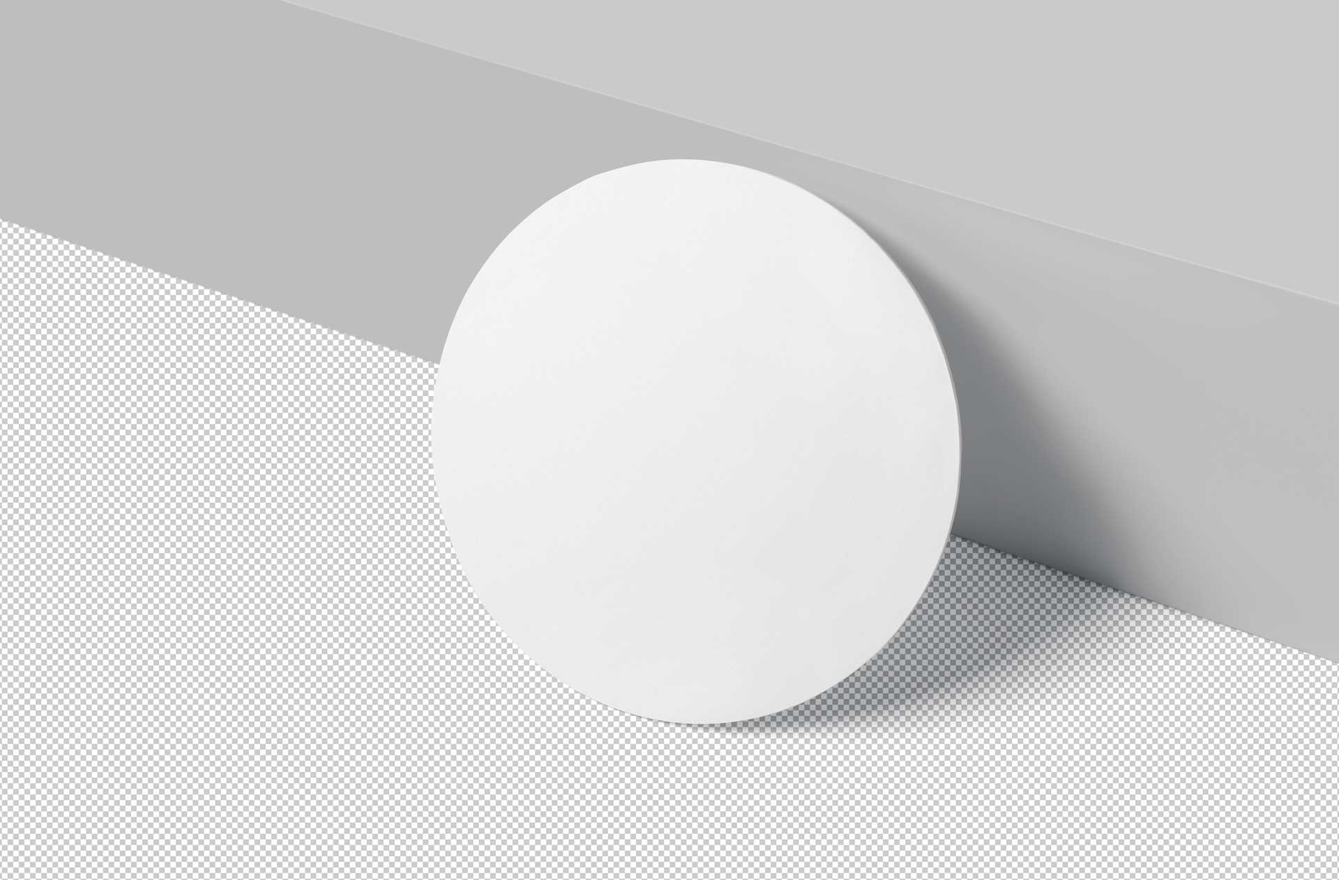 circular mouse mat PSD