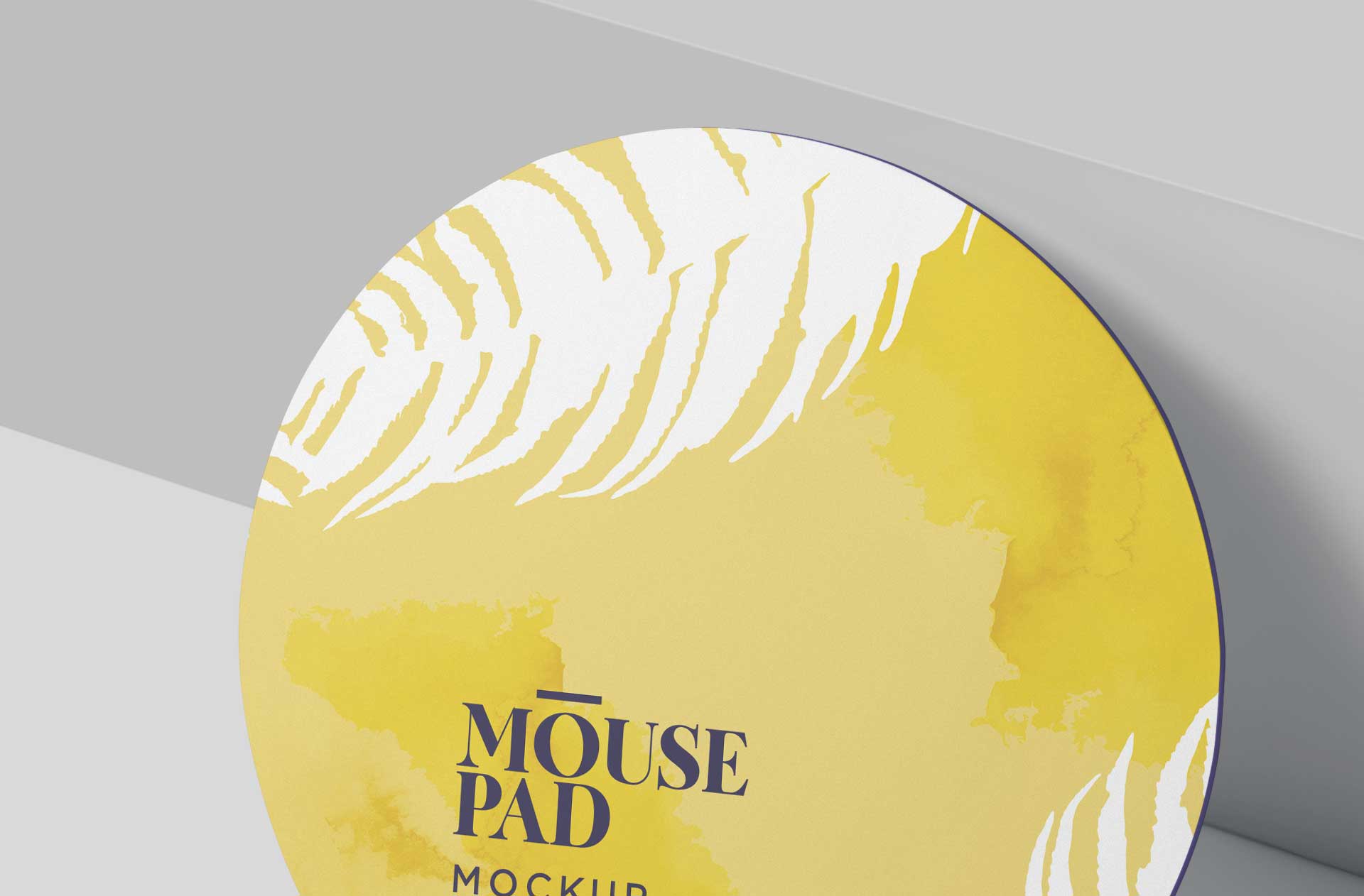 circular mouse mat PSD