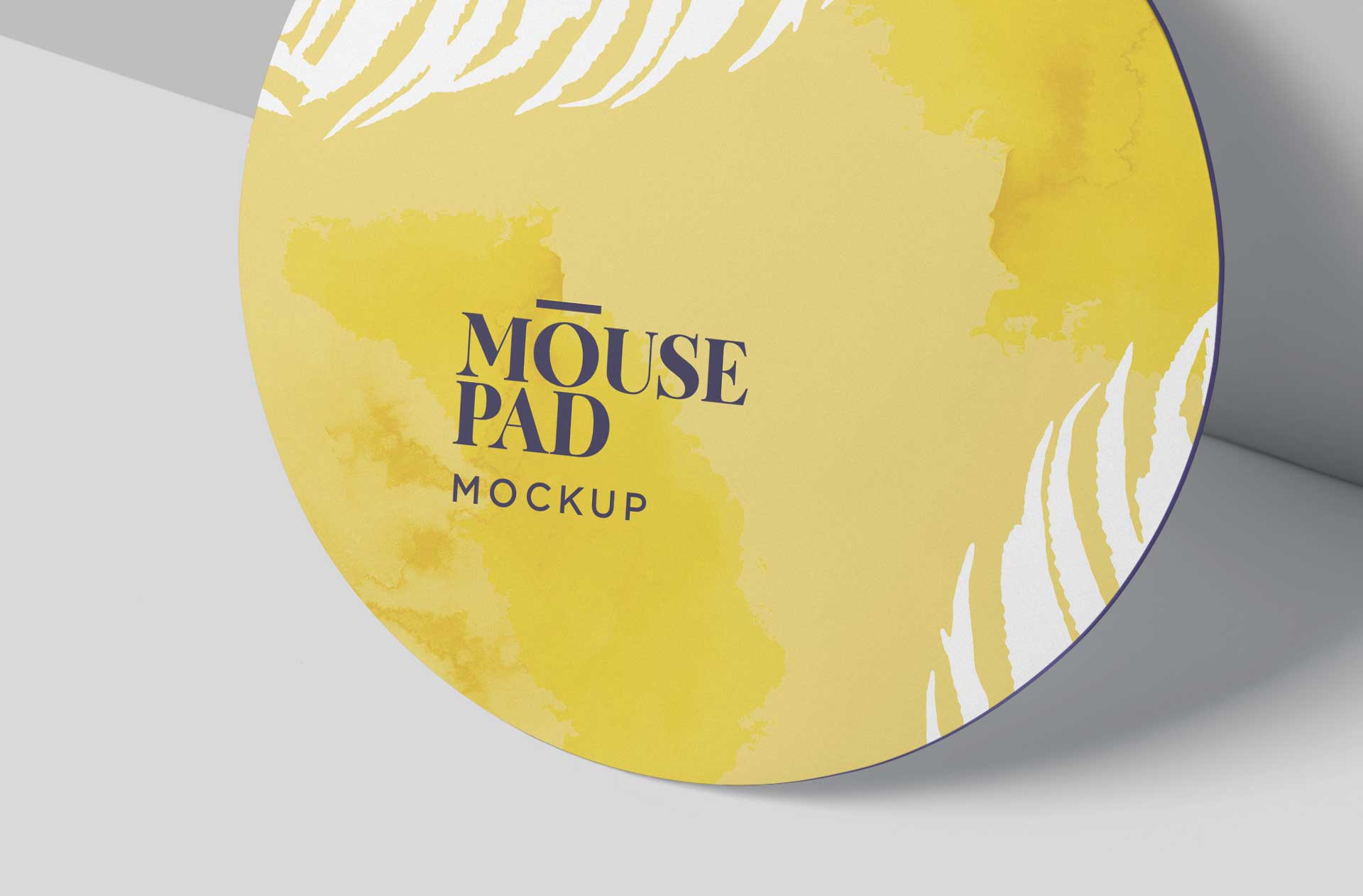 circular mouse mat PSD