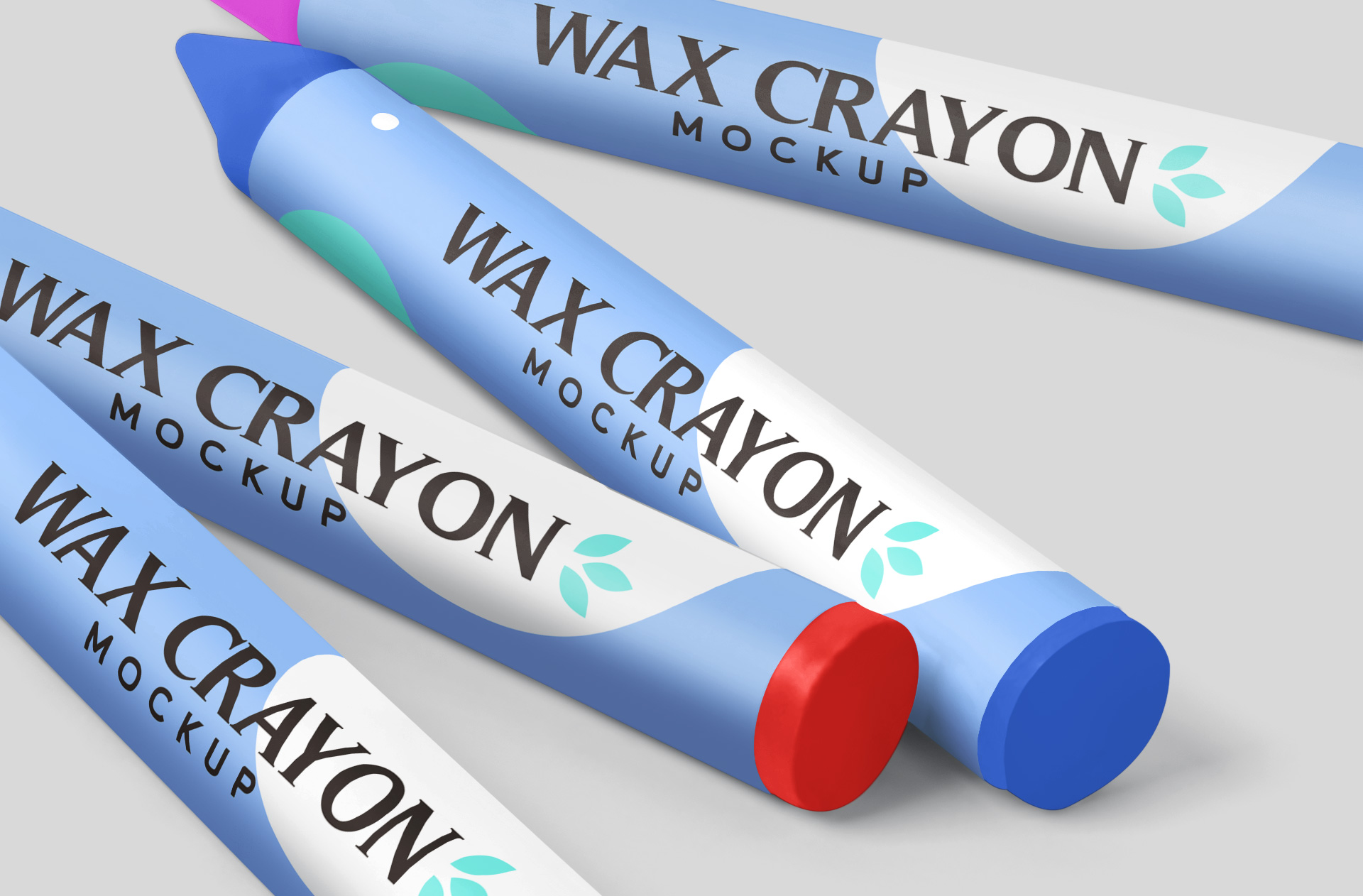 art materials design mockup