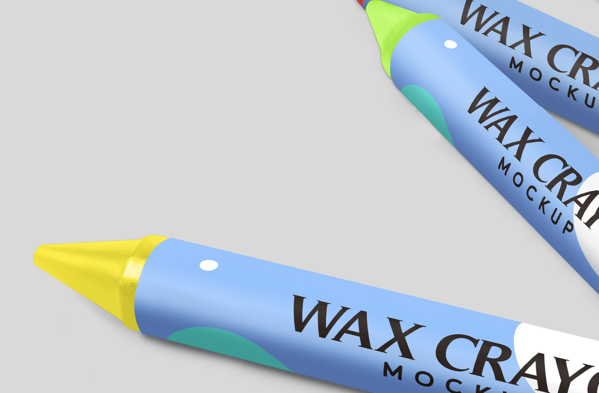 art materials design mockup