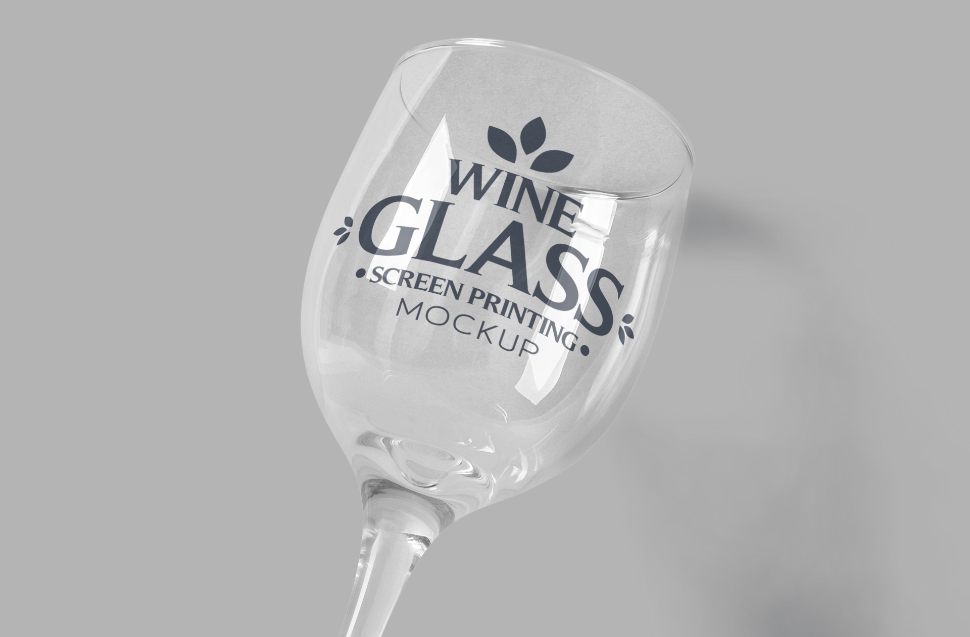 high-quality wine glass PSD