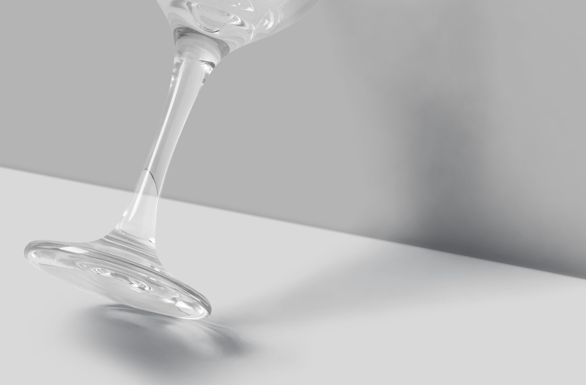 high-quality wine glass PSD