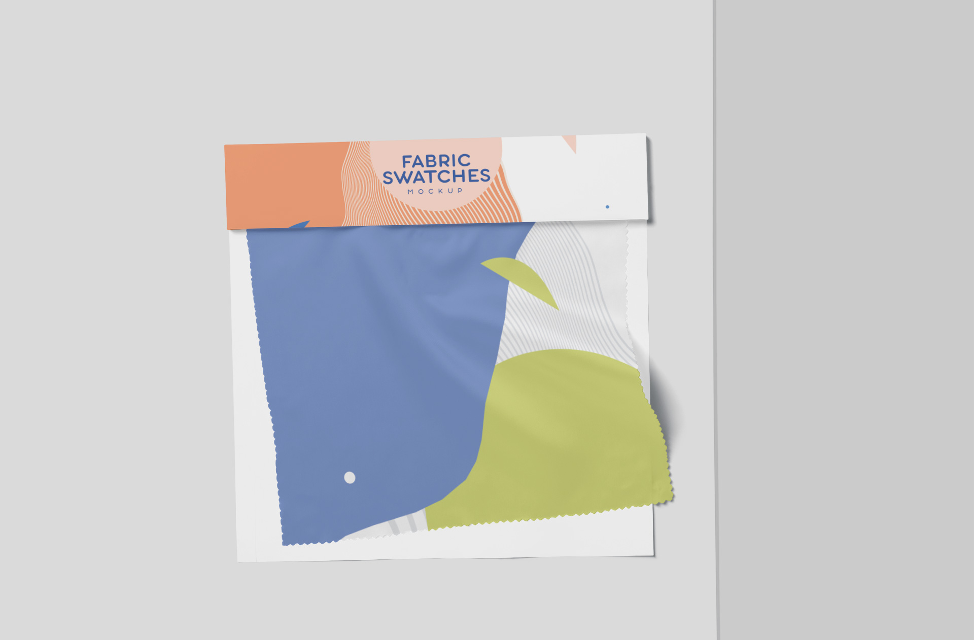 Premium Fabric Sample Swatch Mockup for Pattern Display