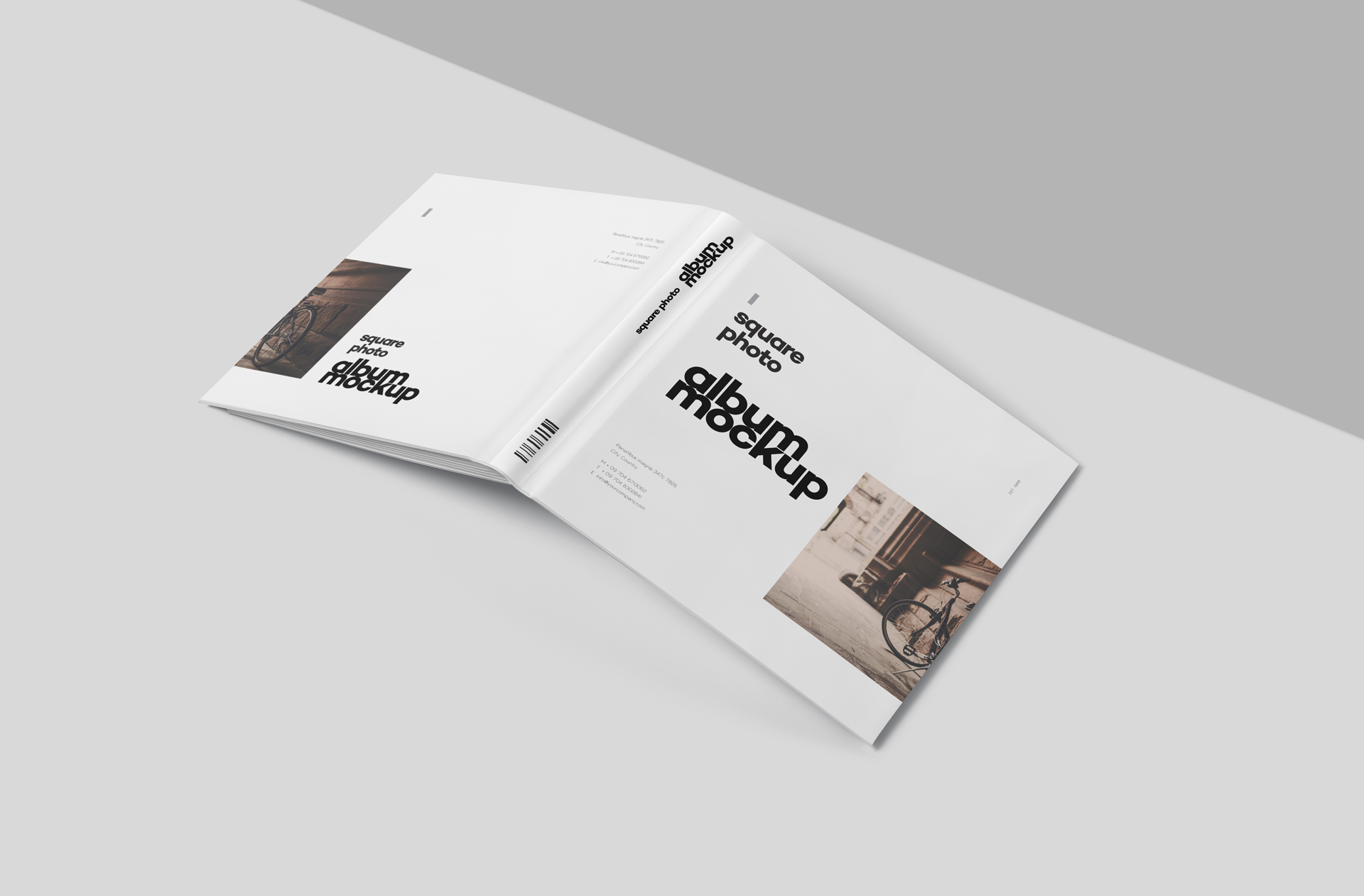 Hardcover Album Cover Mockup – Clean & Minimal Design