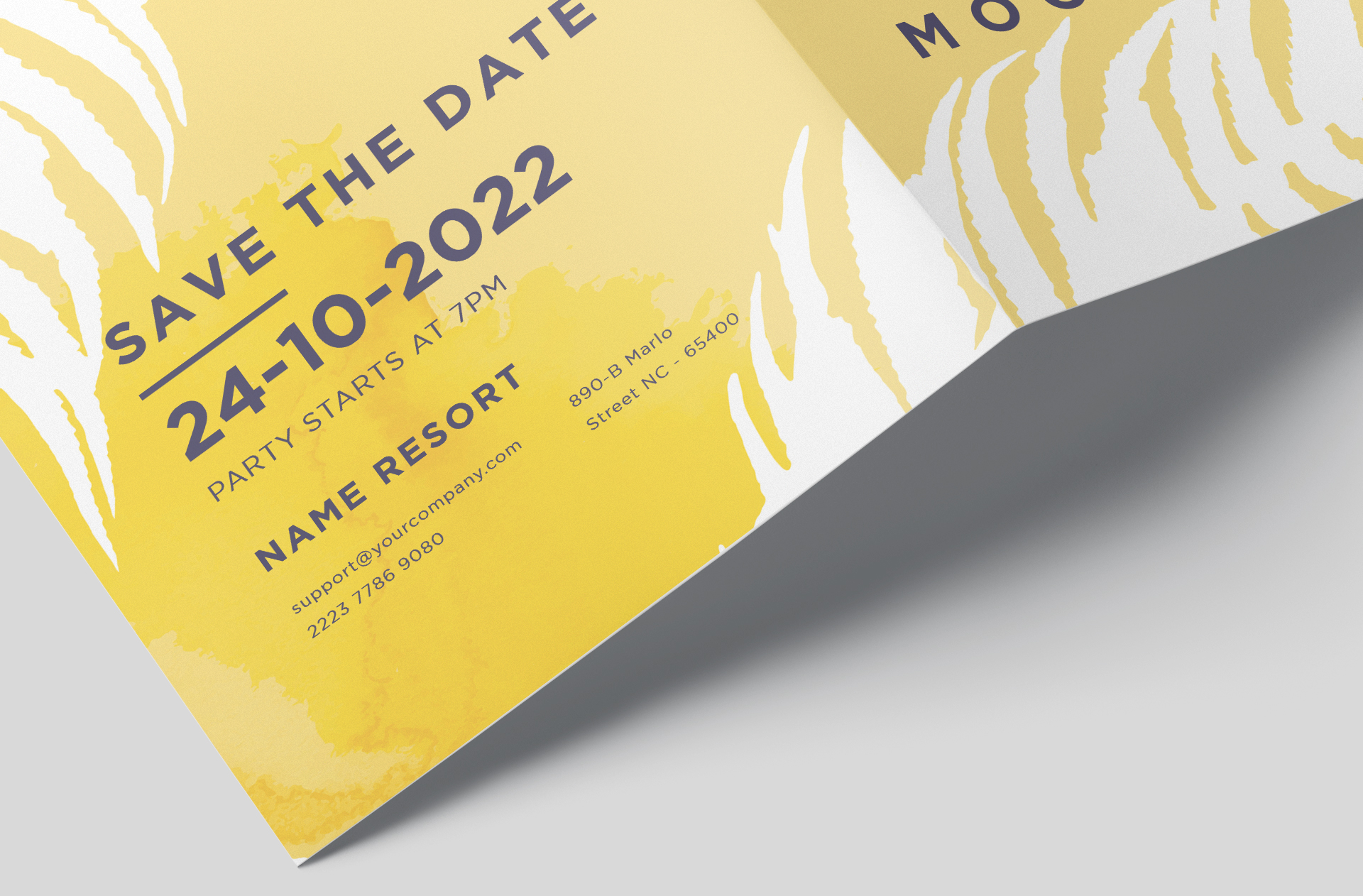 bi-fold card mock-up